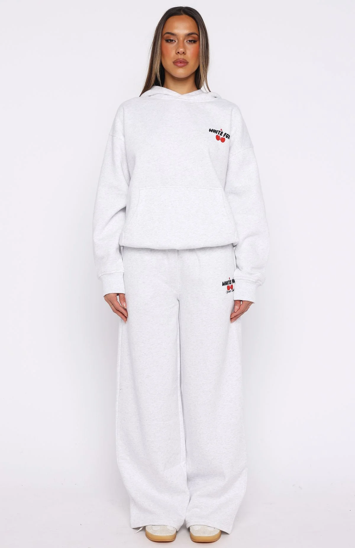Club 14 Cassie Boxy Hoodie Grey Marle - Image 6
