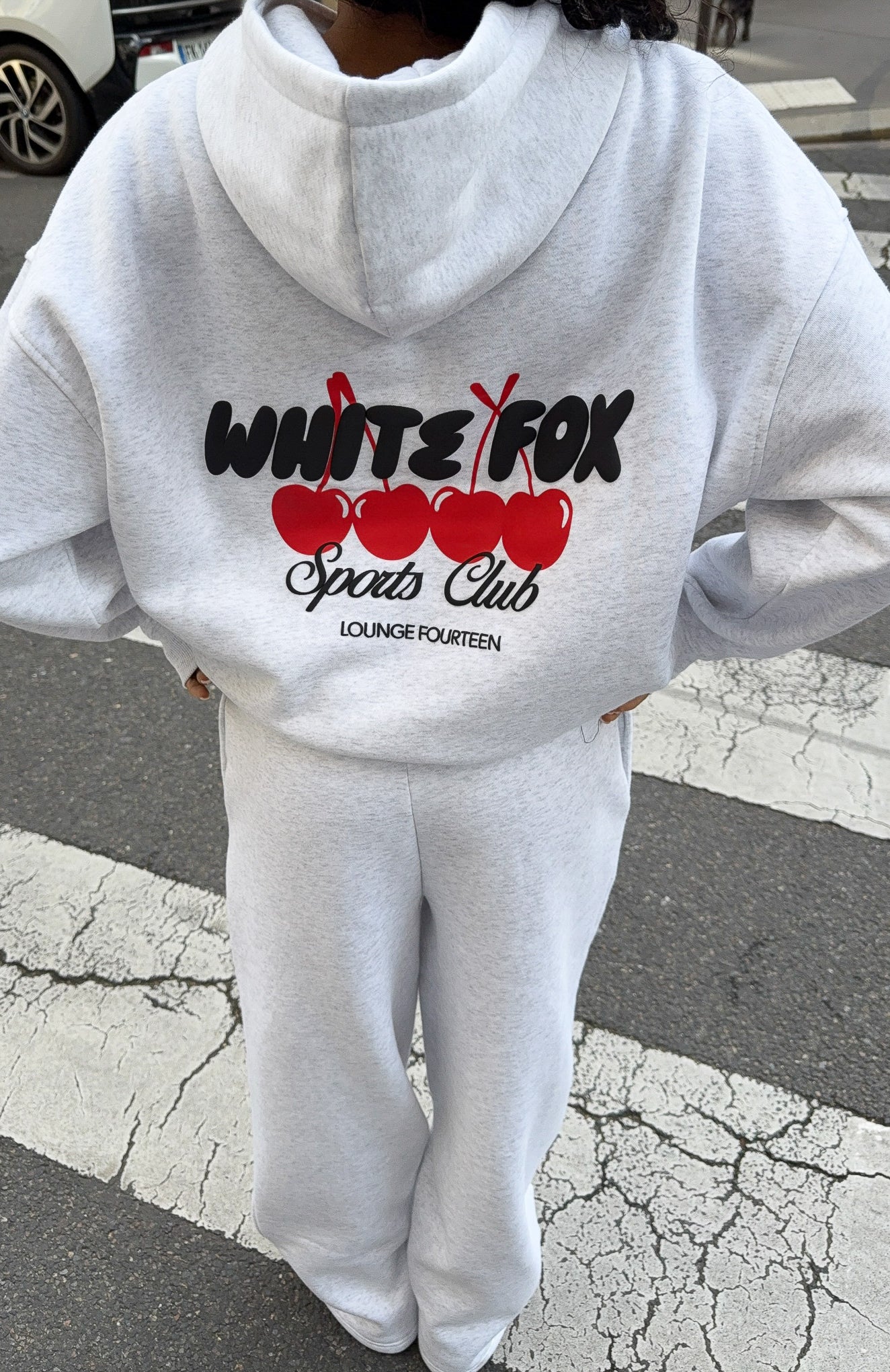 Club 14 Cassie Boxy Hoodie Grey Marle - Image 8