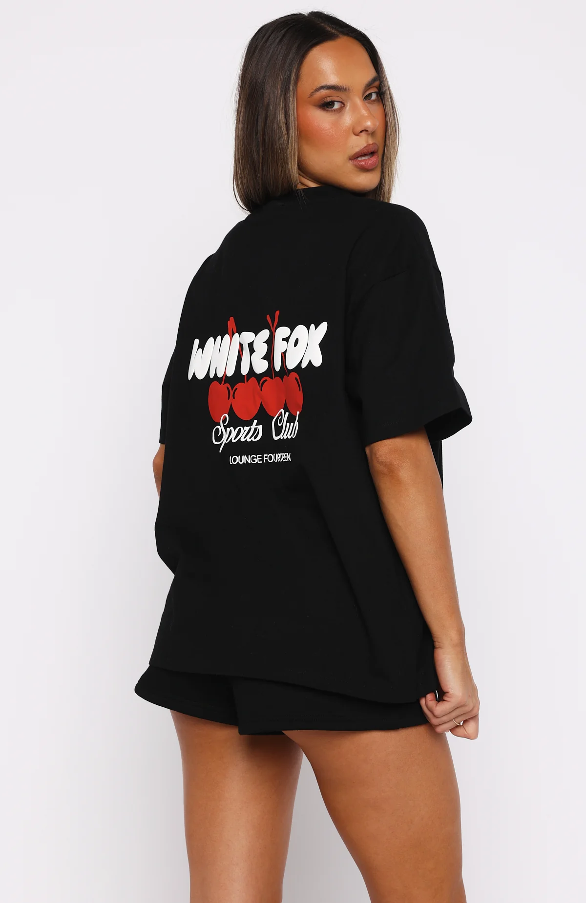 Club 14 Cassie Oversized Tee Black - Image 4