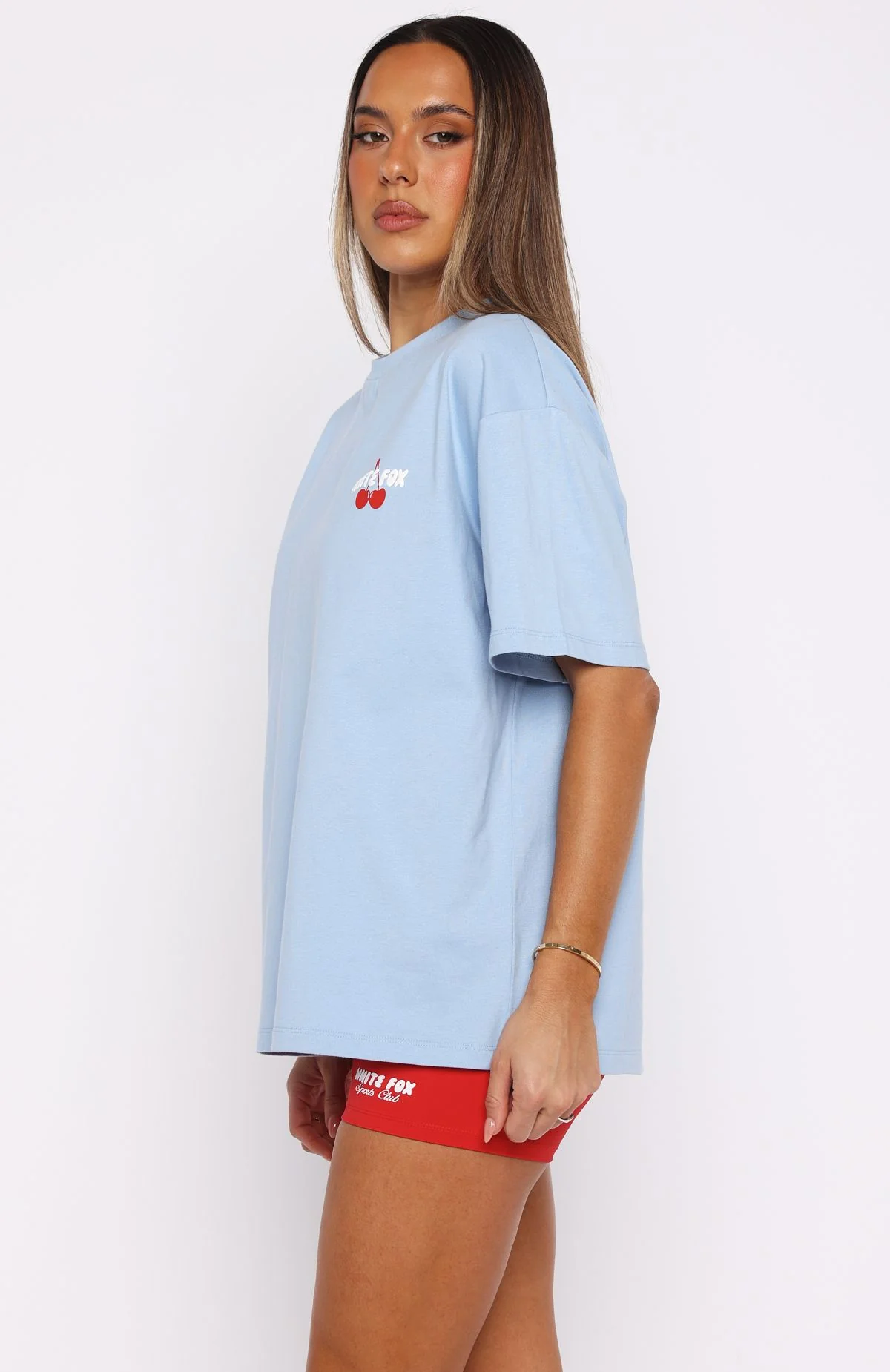 Club 14 Cassie Oversized Tee Blue - Image 4