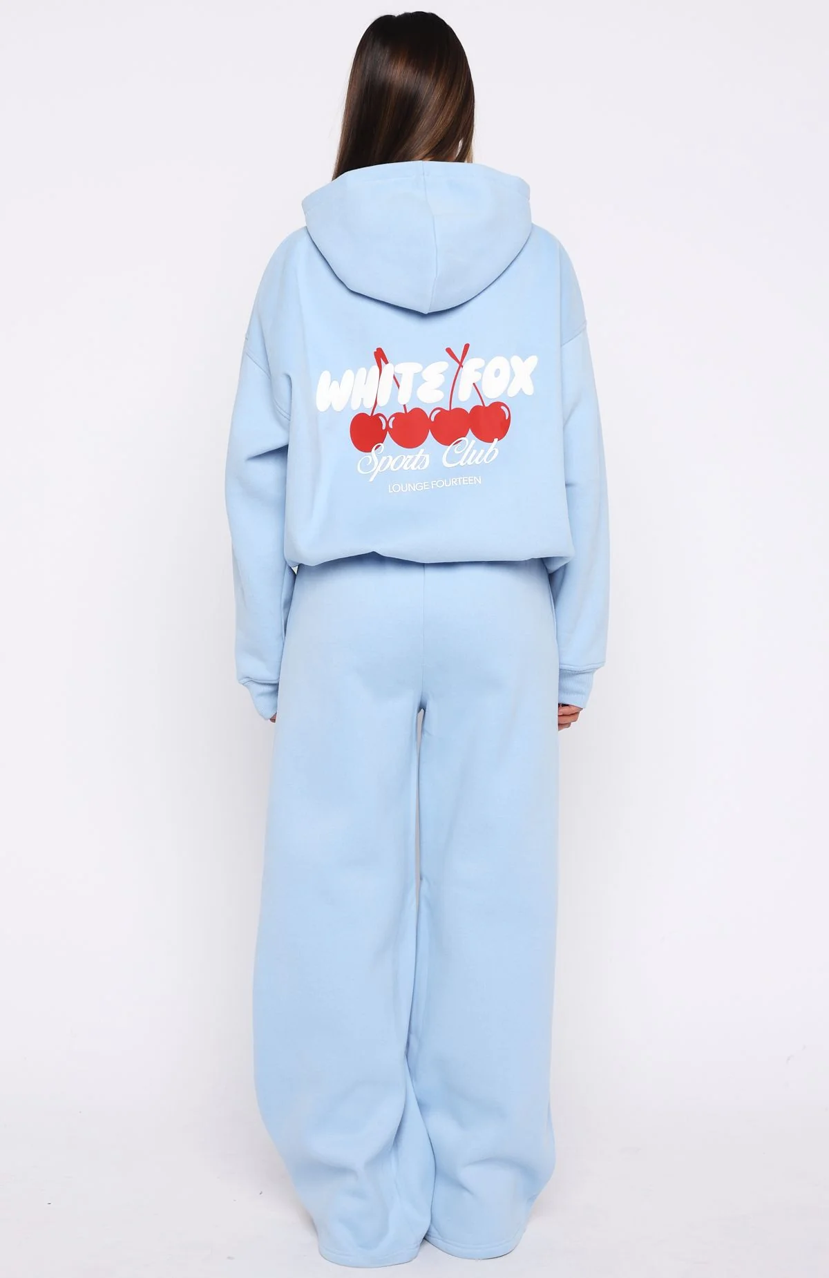 Club 14 Cassie Wide Leg Sweatpants Blue - Image 5