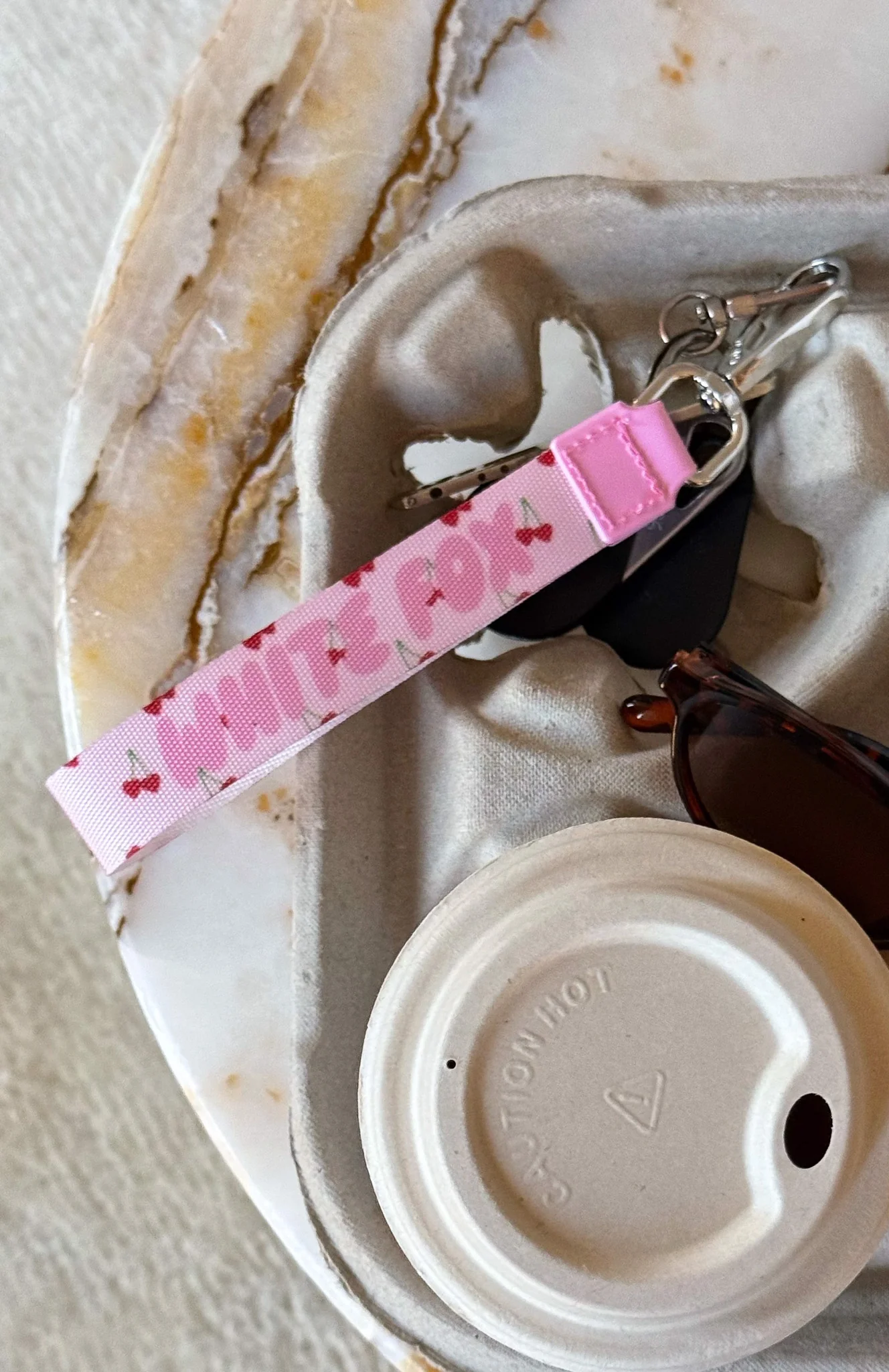Club 14 Emory Strap Keychain Pink - Image 2