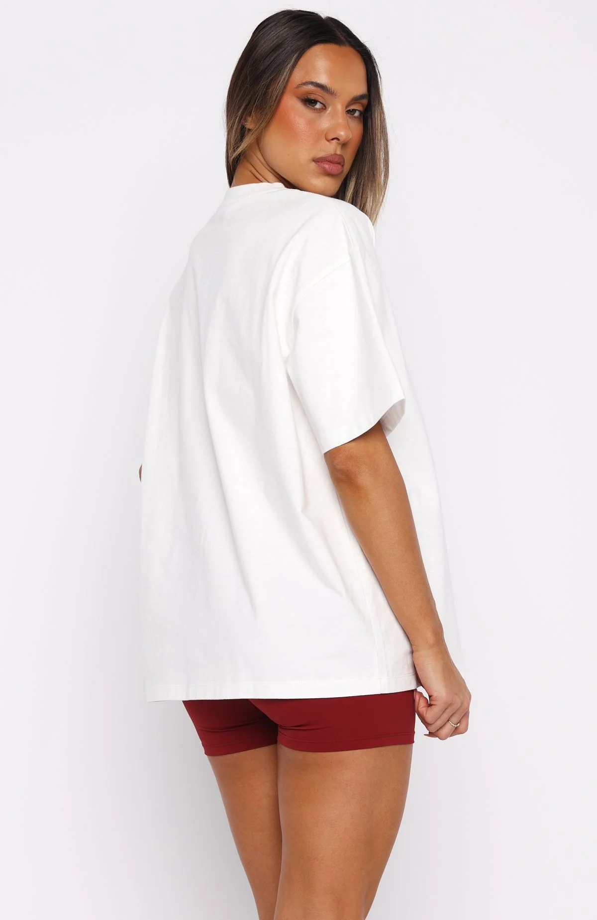 Club 14 Peyton Oversized Tee White - Image 5