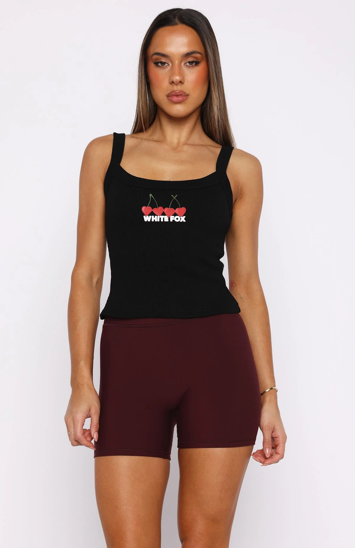Club 14 Taylah Singlet Top Black - Image 2