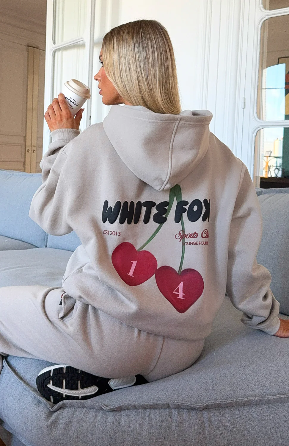 Club 14 Trinity Oversized Hoodie Moon - Image 2