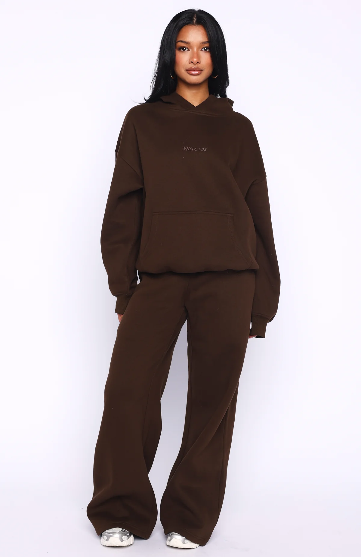 Come A Long Way Oversized Hoodie Chocolate - Image 5
