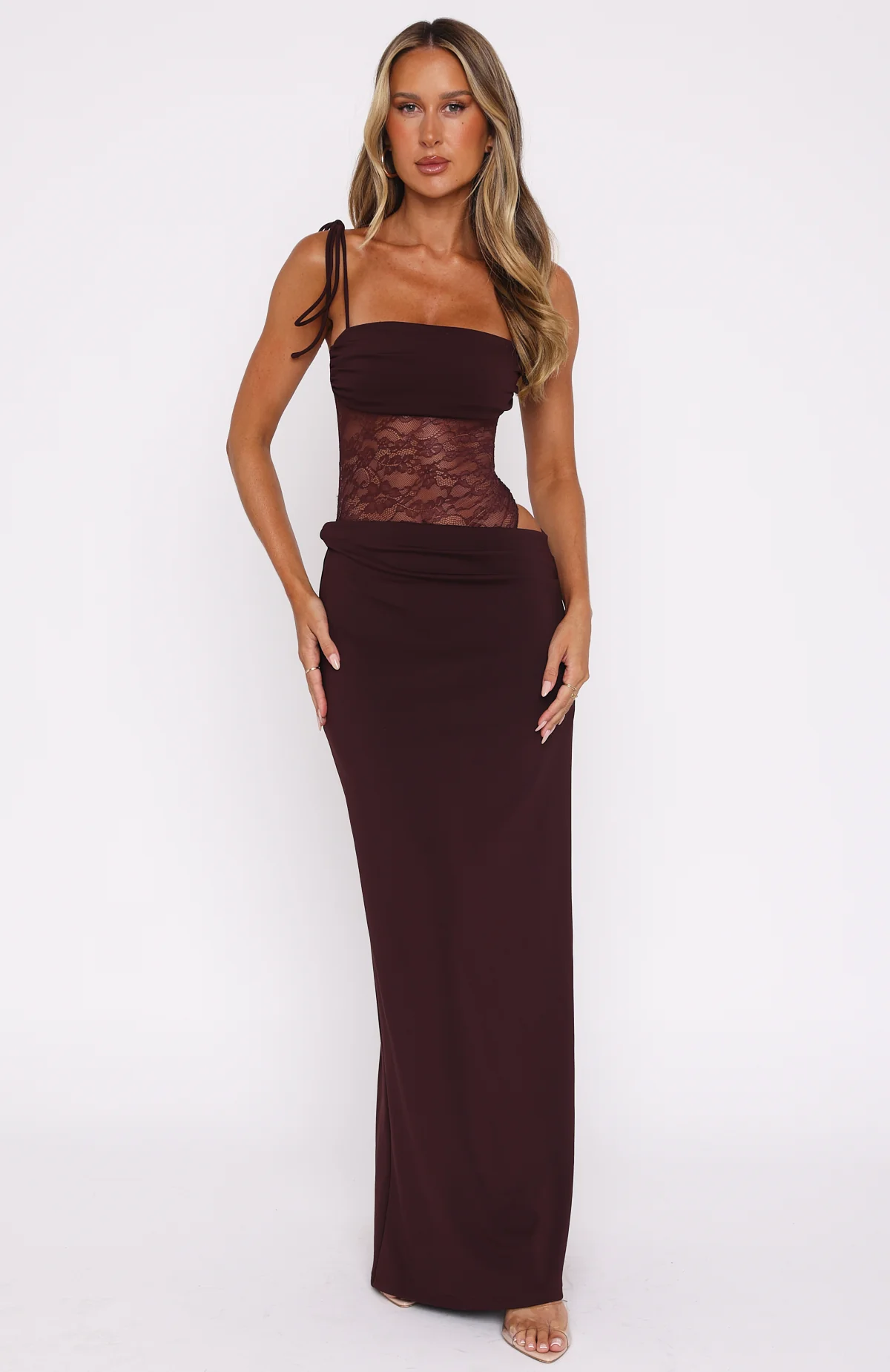 Compliment Me Maxi Dress Burgundy - Image 2