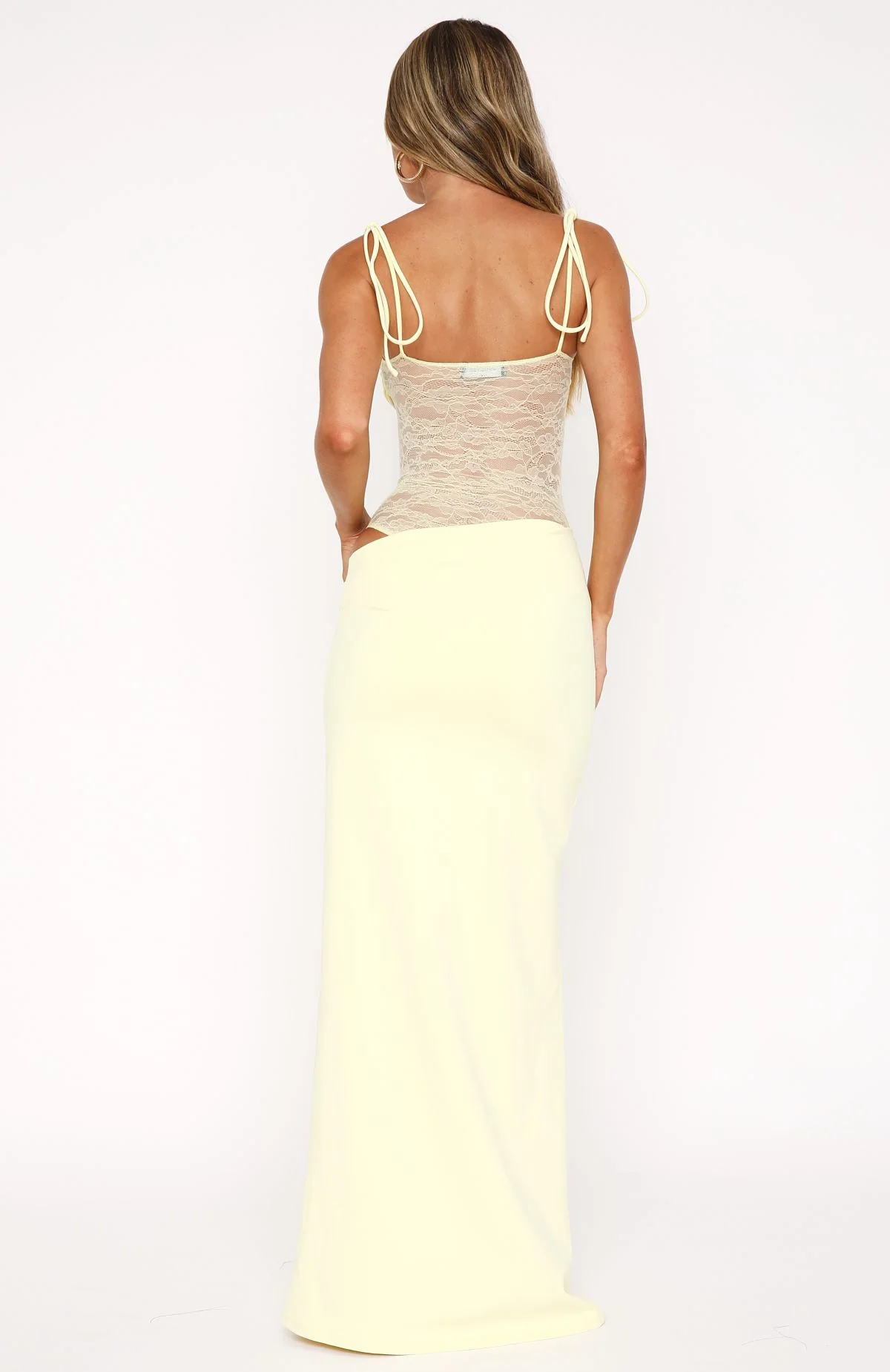 Compliment Me Maxi Dress Lemon - Image 5