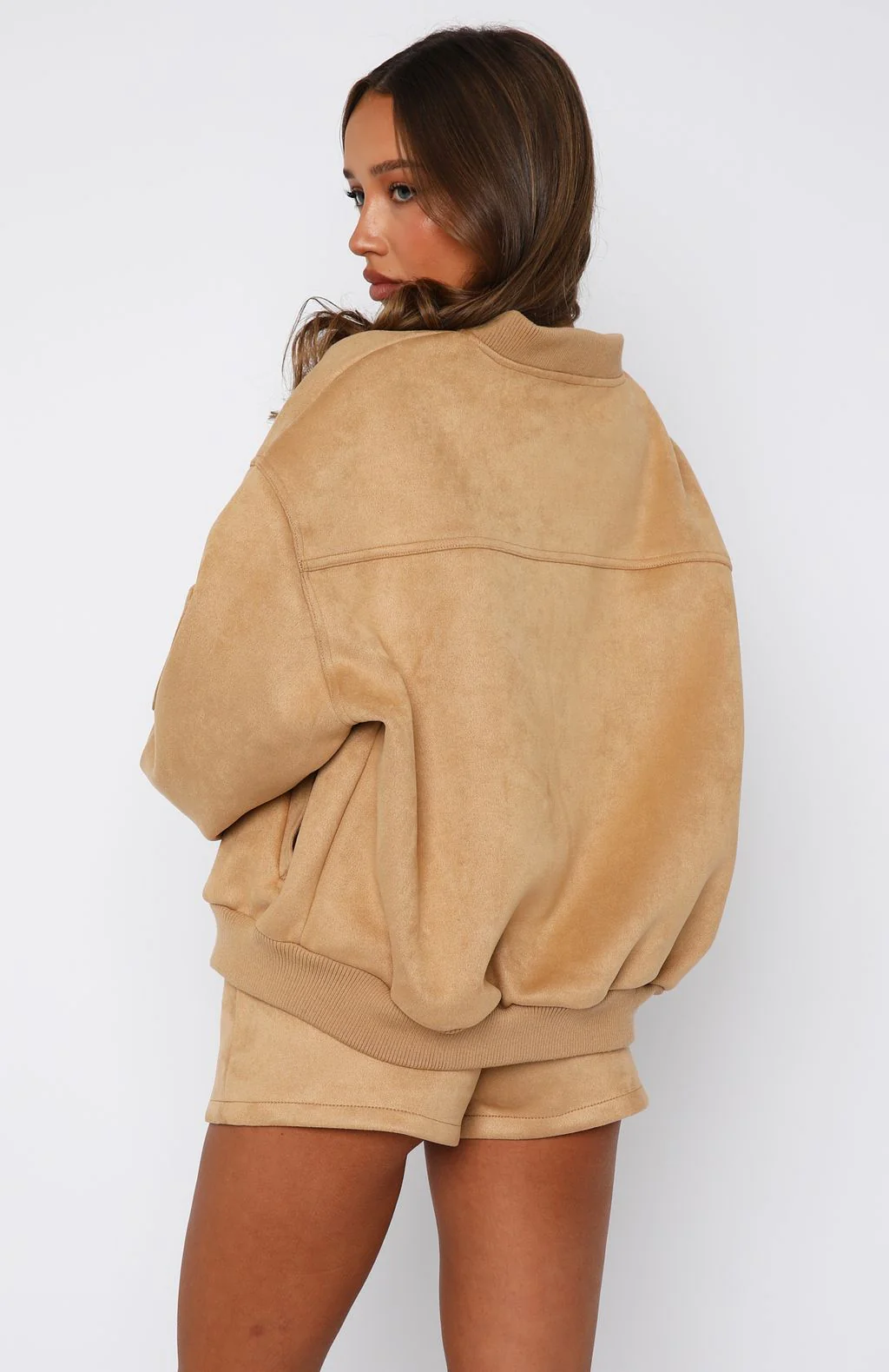 Confidence Level Suede Jacket Honey - Image 4