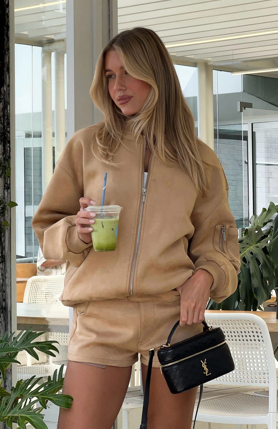 Confidence Level Suede Jacket Honey - Image 8