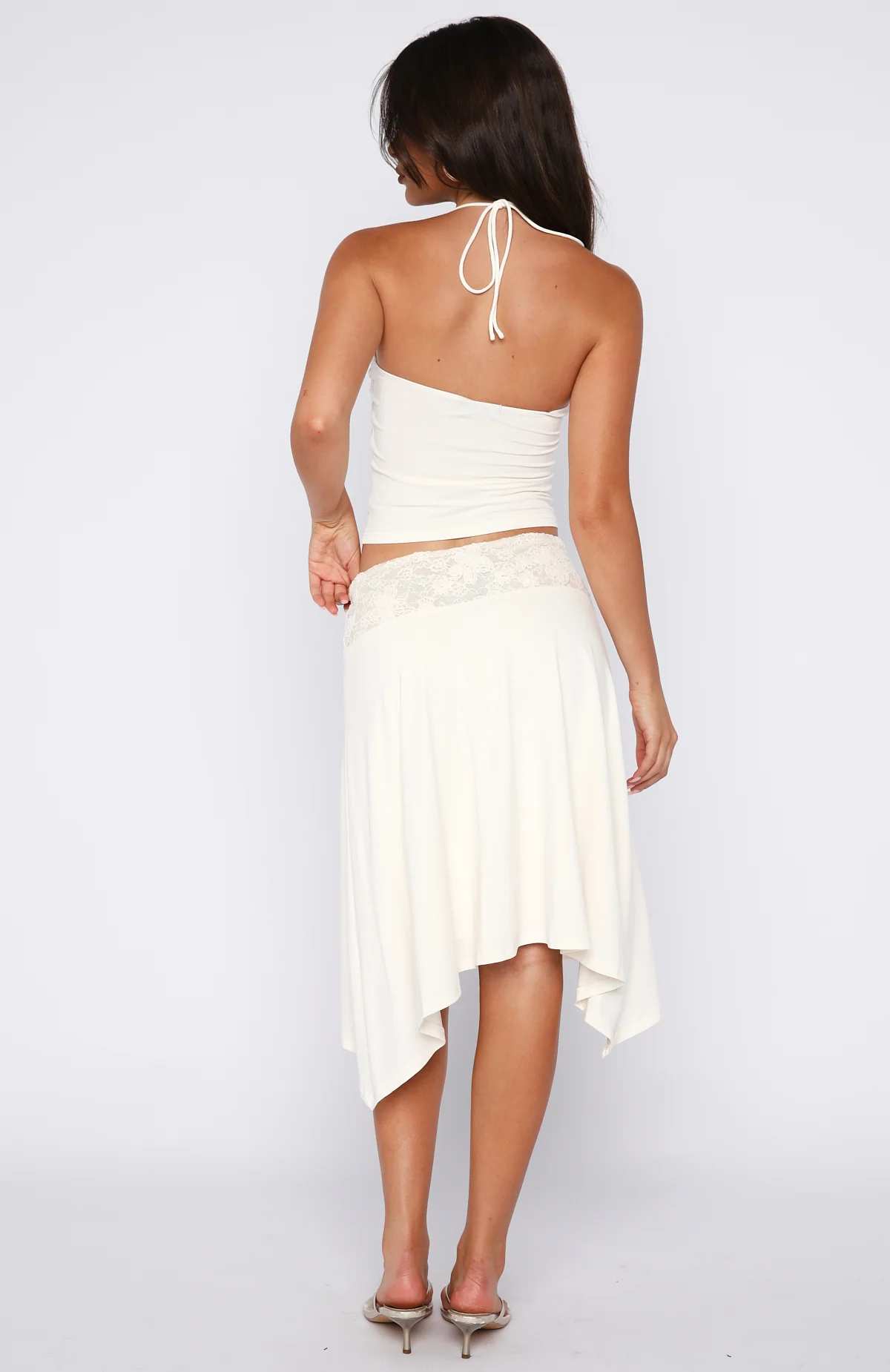 Cool Chaos Midi Skirt Off White - Image 5