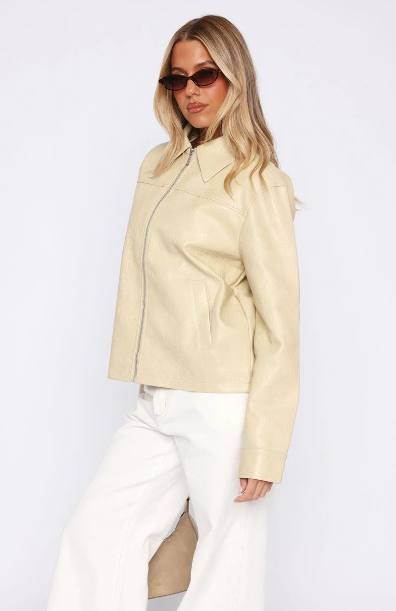 Cool City Life PU Jacket Blonde - Image 3