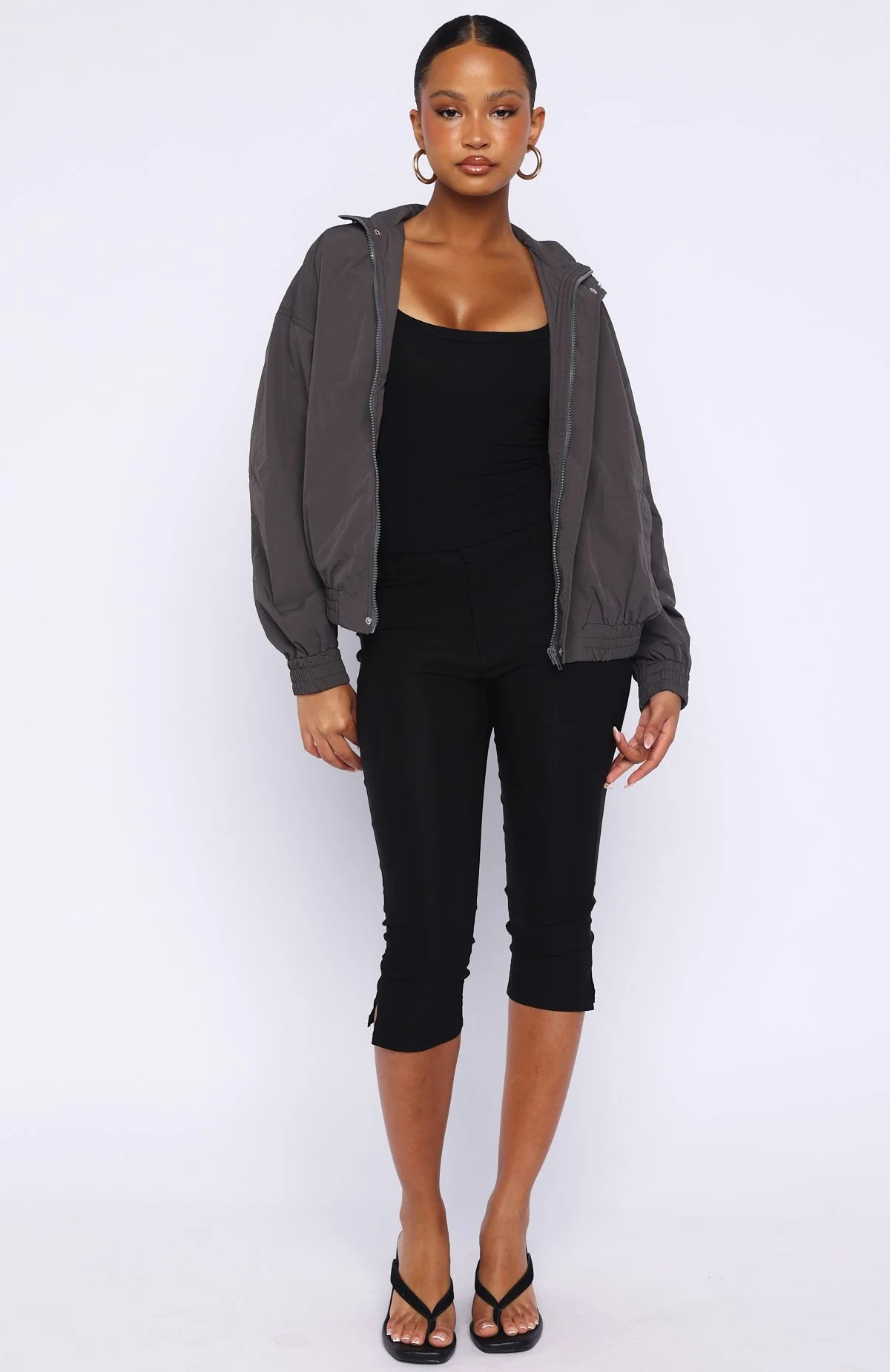 Cool Vibe Funnel Neck Jacket Steel - Image 5