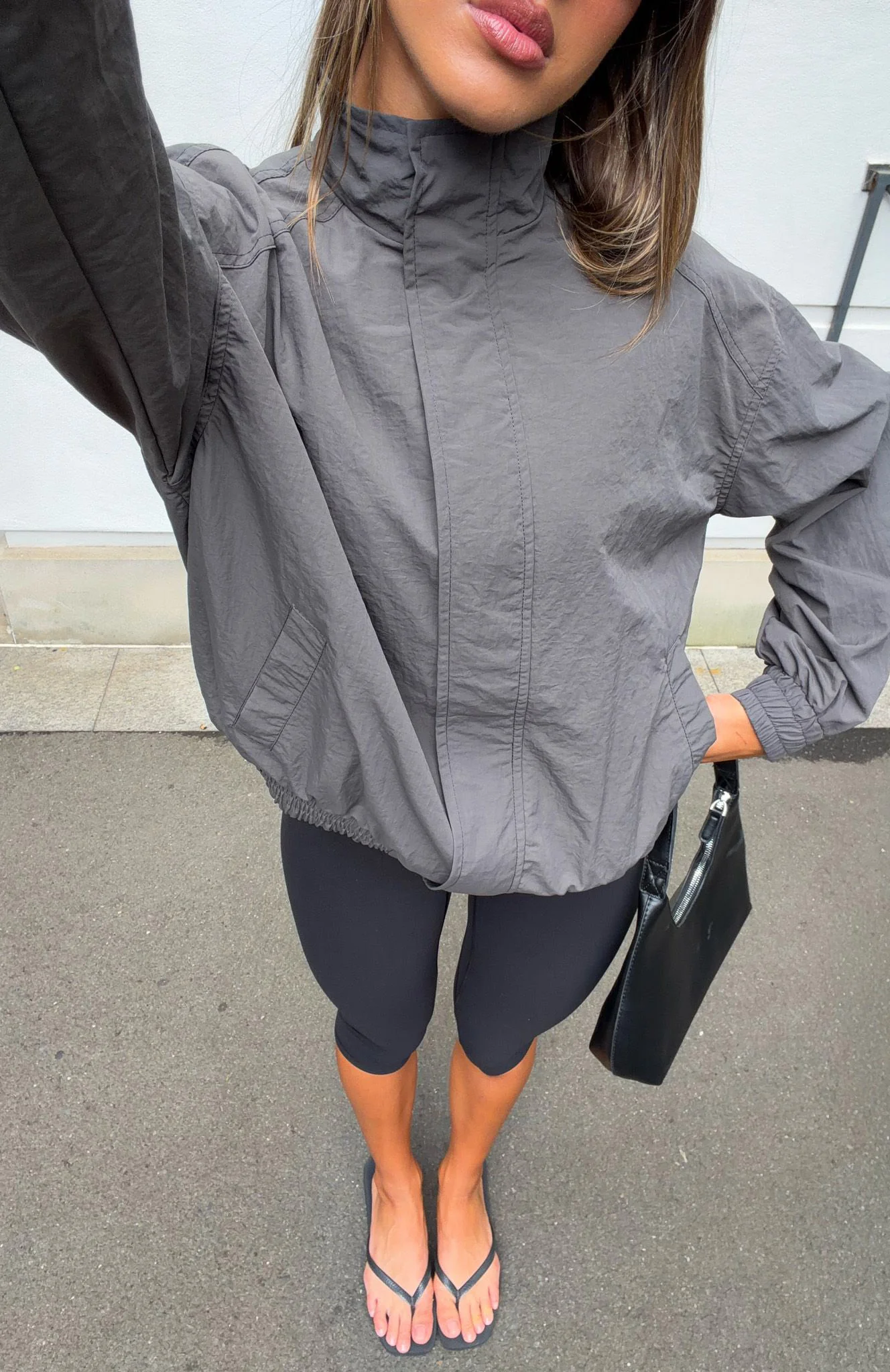 Cool Vibe Funnel Neck Jacket Steel - Image 6