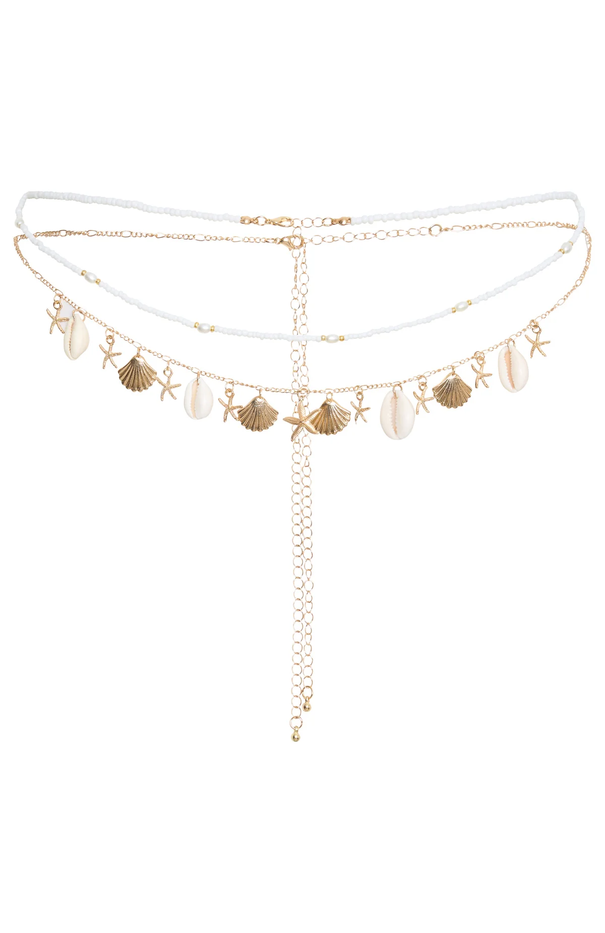Cora Body Chain White/Gold - Image 2
