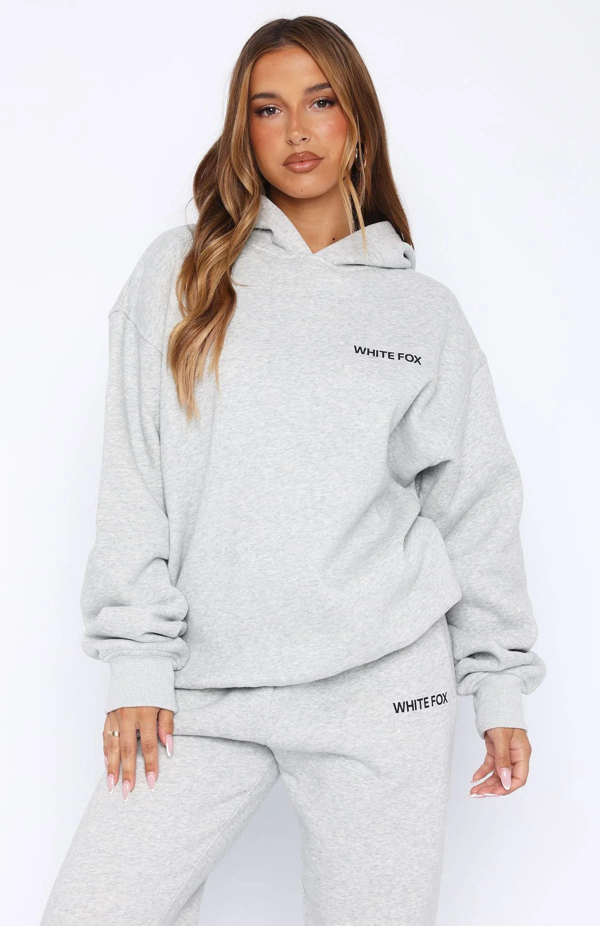 Core Classic Oversized Hoodie Dark Grey Marle - Image 3