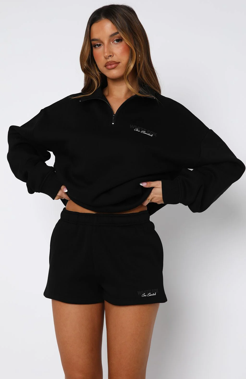 Core Essentials Lounge Shorts Black - Image 2