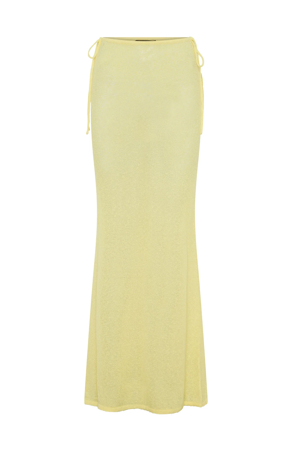 Costa Del Sol Knit Maxi Skirt Lemon - Image 6