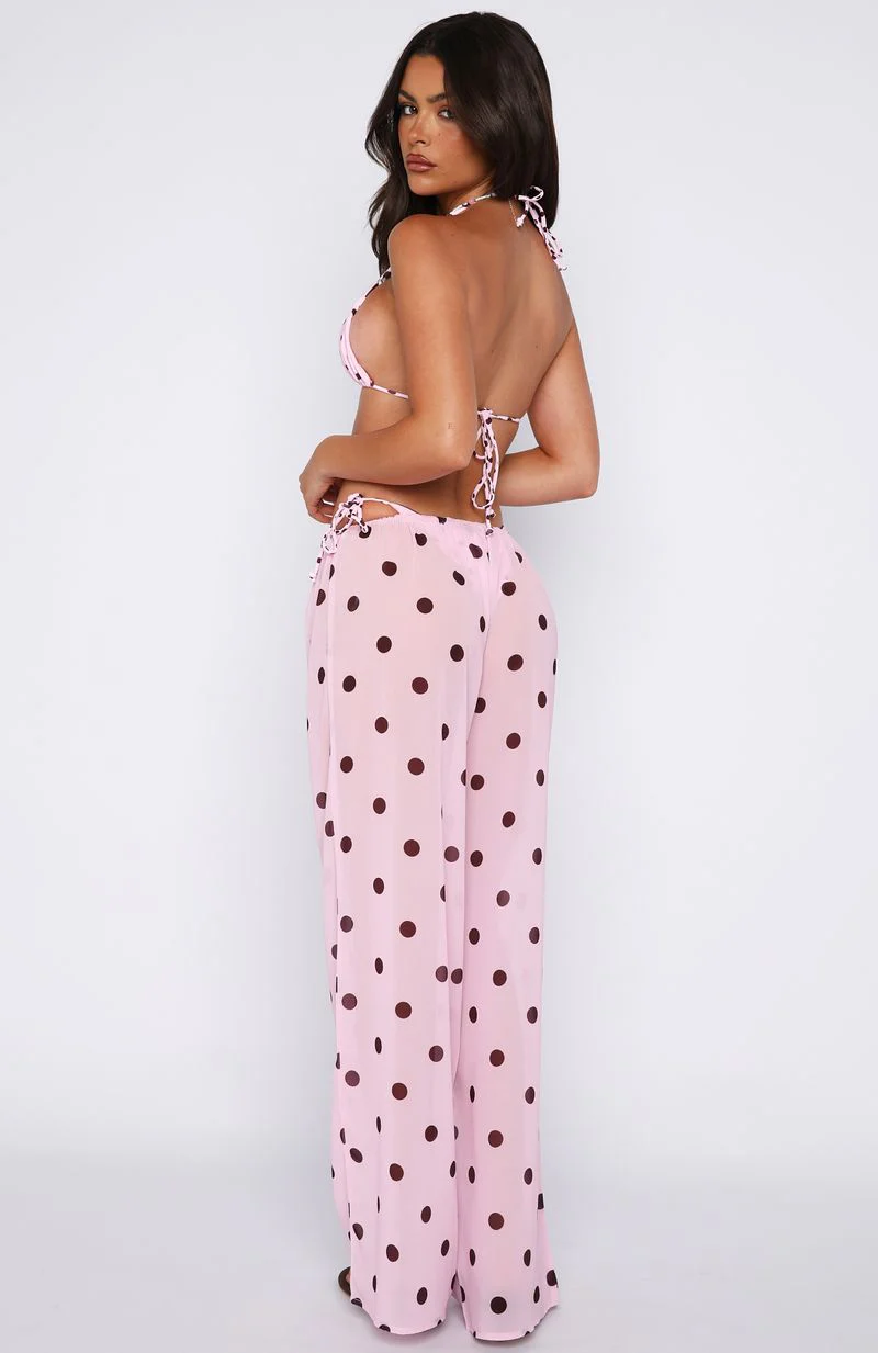 Croatian Coast Pants Pink Polka Dot - Image 4