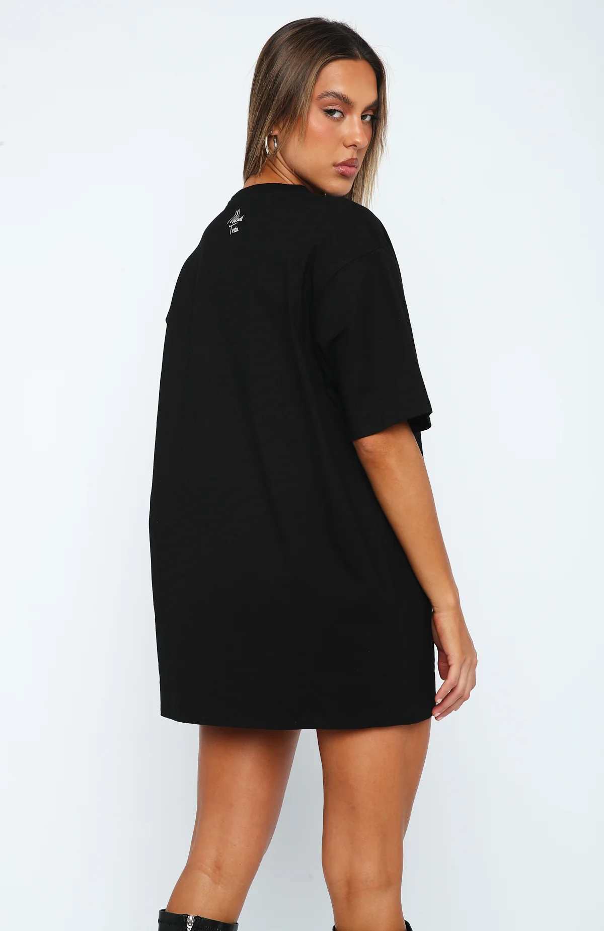 Crypto Currency Oversized Tee Black - Image 4