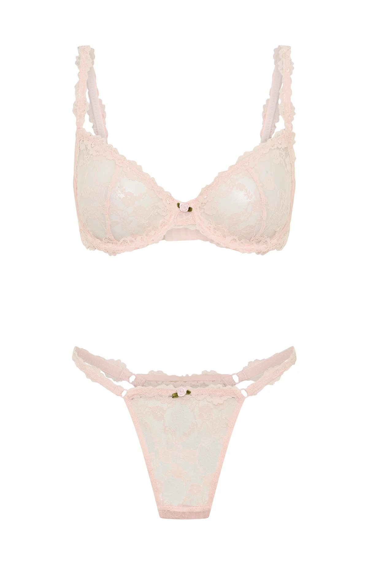 Cupids Call Lingerie Set Baby Pink - Image 5