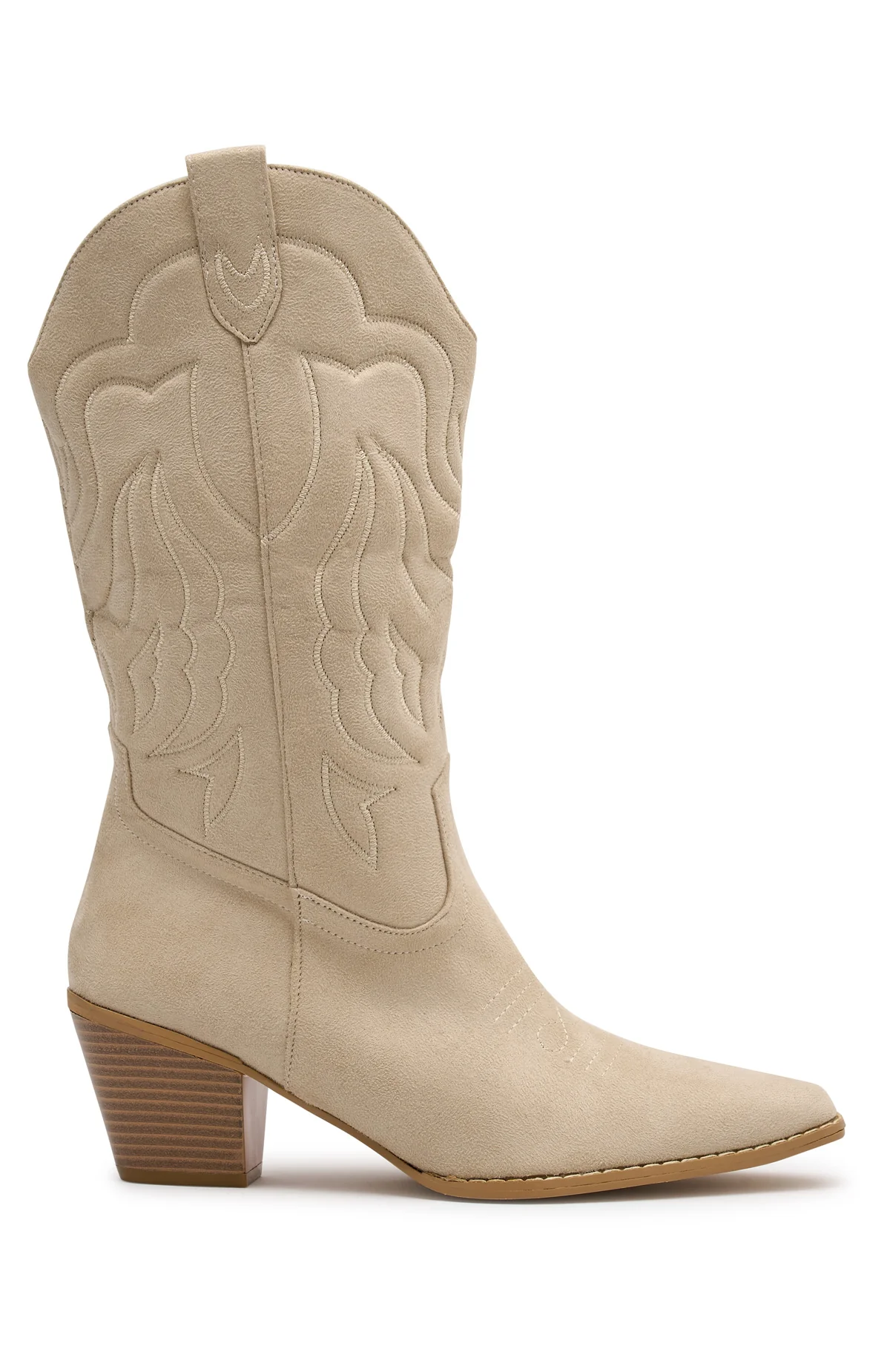 Darcy Cowboy Boots Nude - Image 2