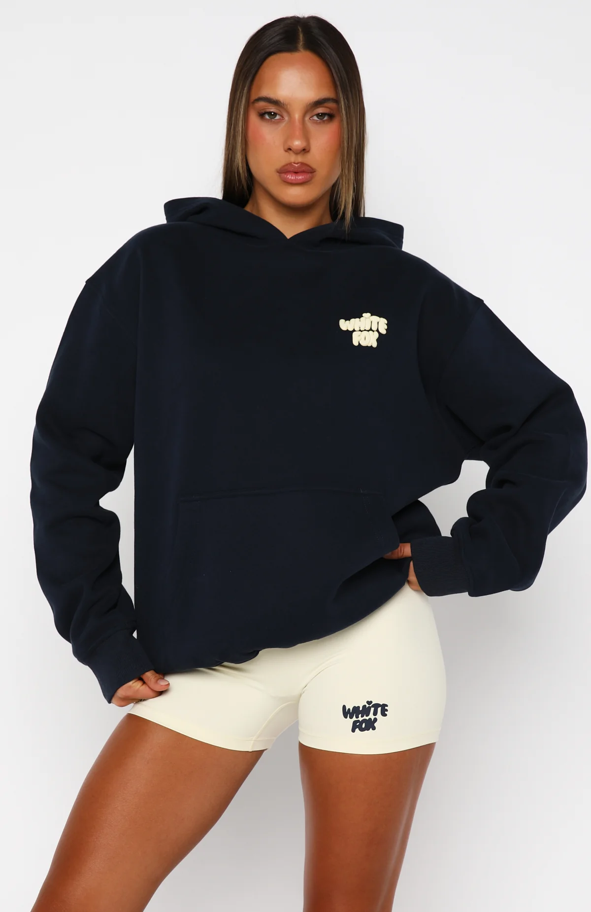 Daydreamers Angelina Oversized Hoodie Navy - Image 2