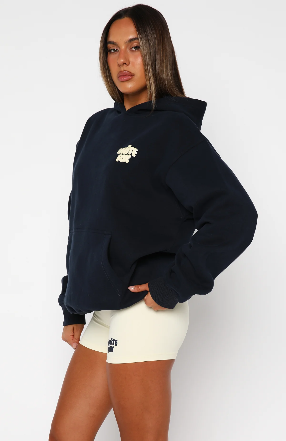 Daydreamers Angelina Oversized Hoodie Navy - Image 3