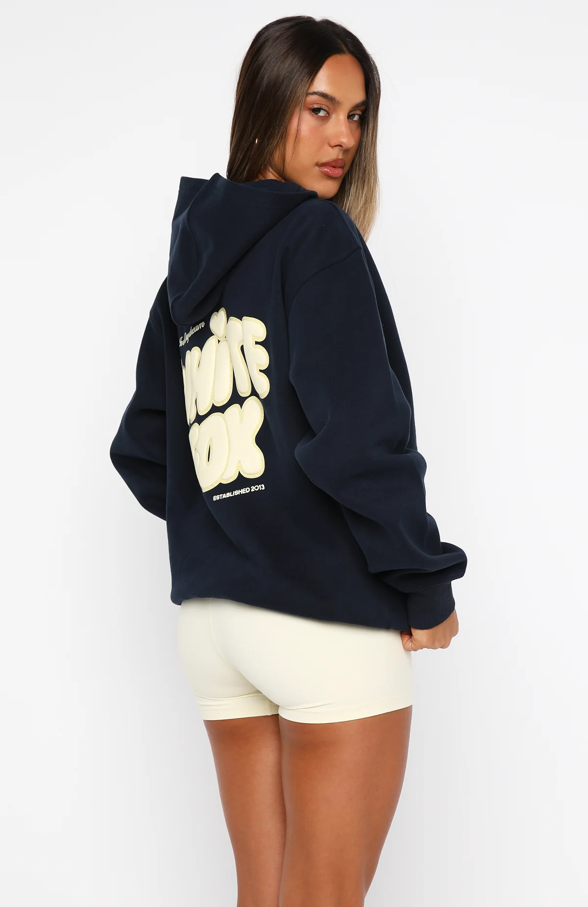 Daydreamers Angelina Oversized Hoodie Navy - Image 4