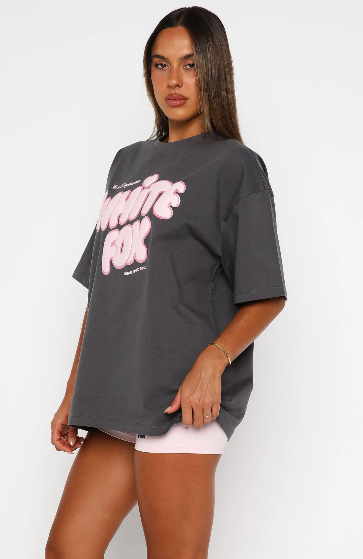 Daydreamers Angelina Oversized Tee Volcanic - Image 3