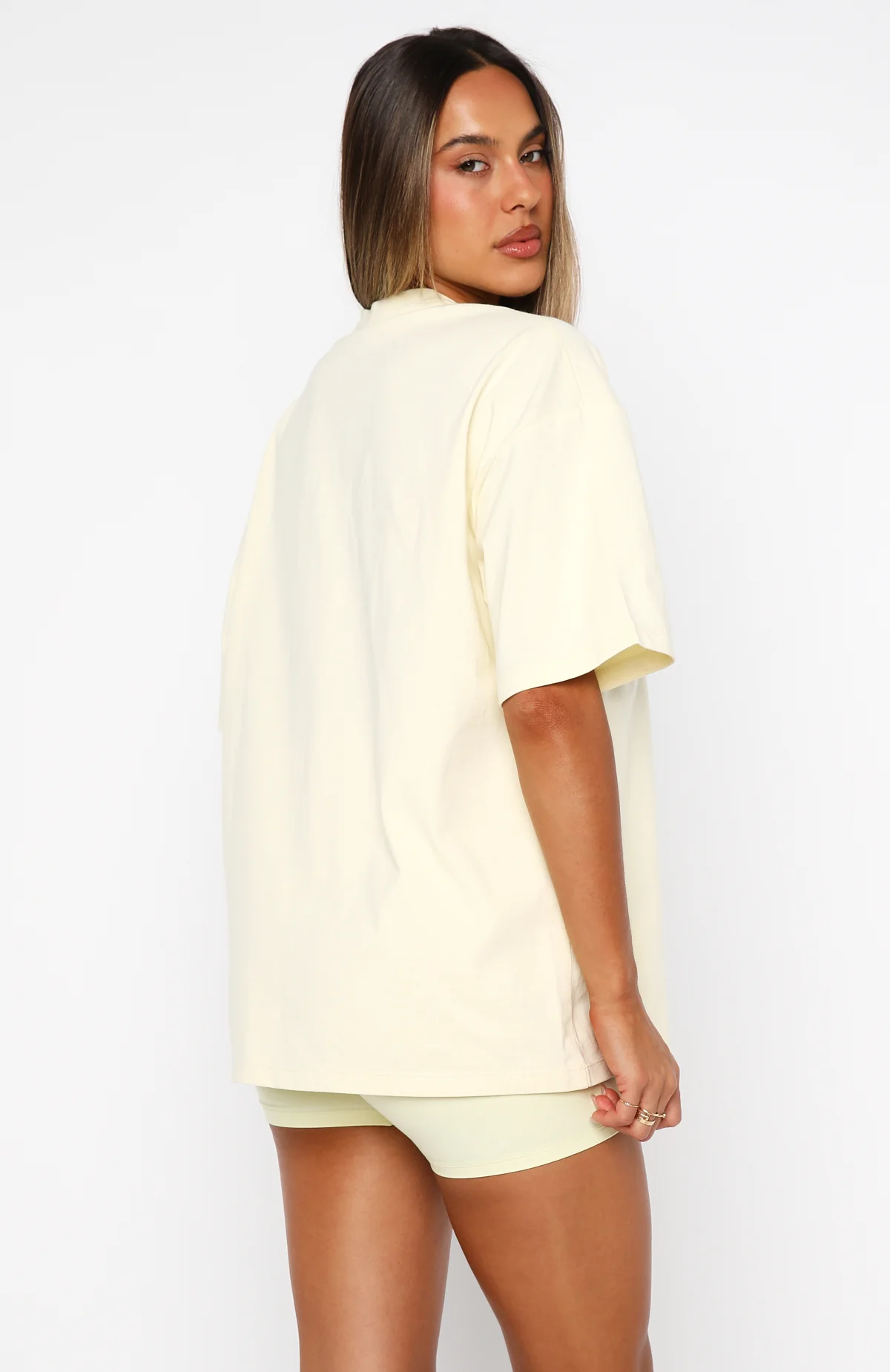 Daydreamers Madeline Oversized Tee Lemon - Image 4