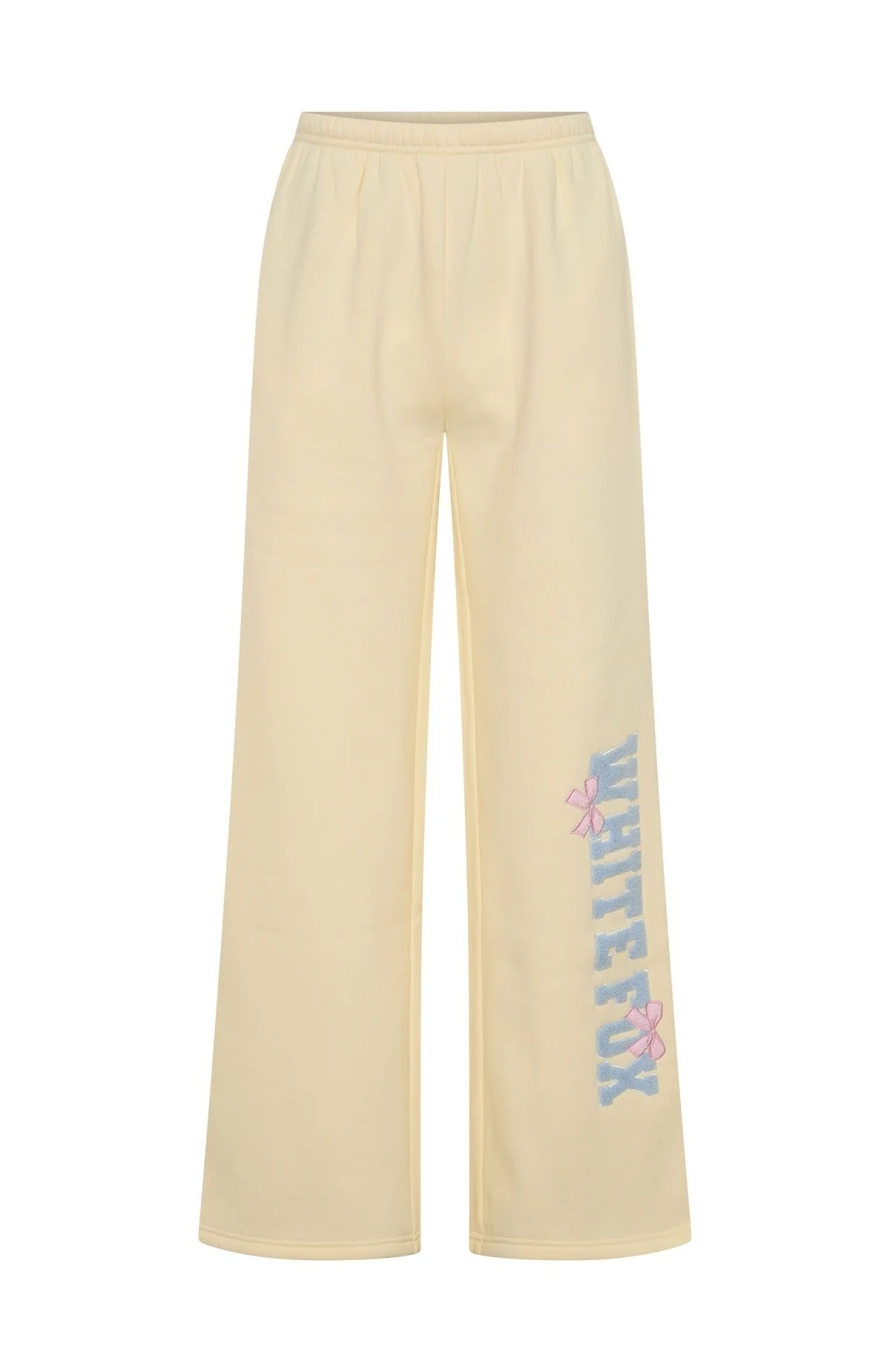 Daydreamers Madeline Wide Leg Sweatpants Lemon - Image 5
