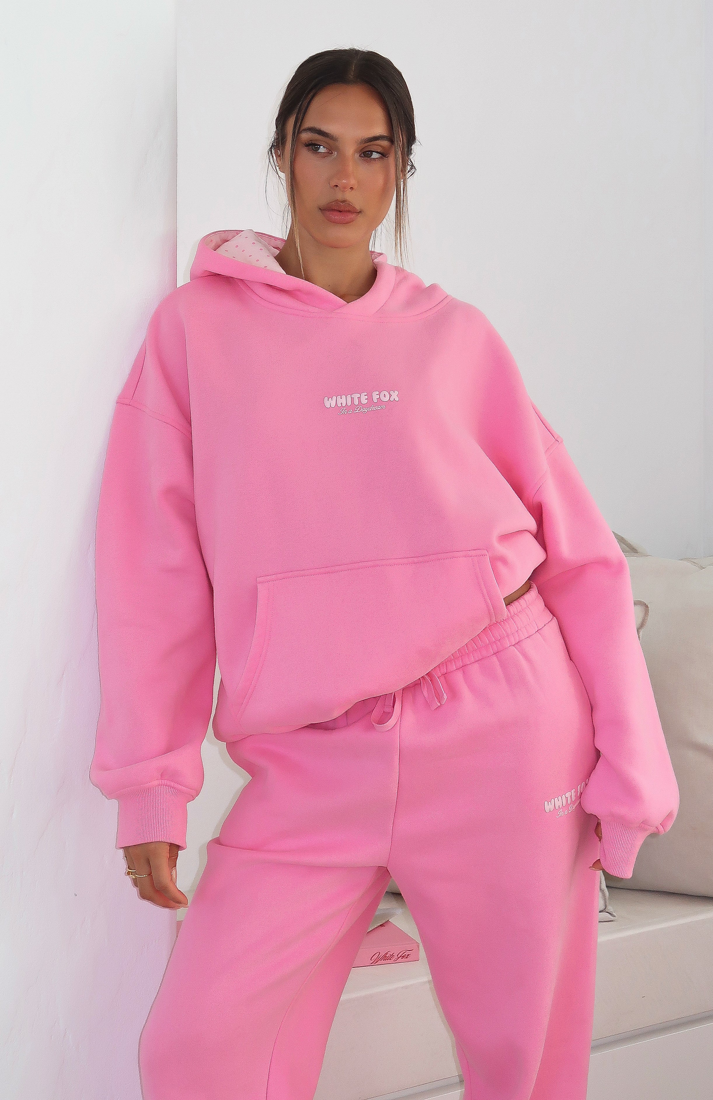 Daydreamers Nadia Oversized Hoodie Bubblegum - Image 2