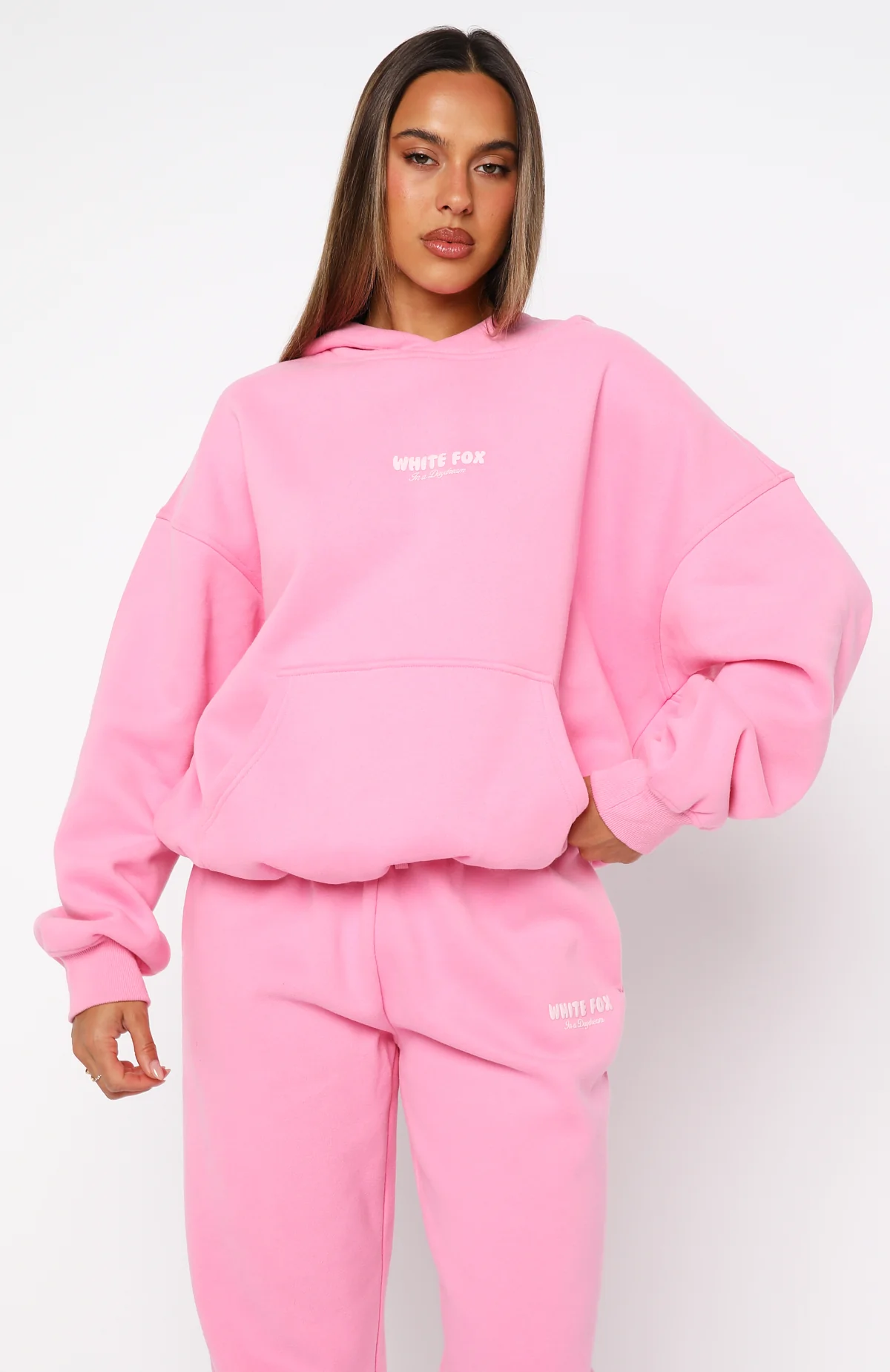 Daydreamers Nadia Oversized Hoodie Bubblegum - Image 3