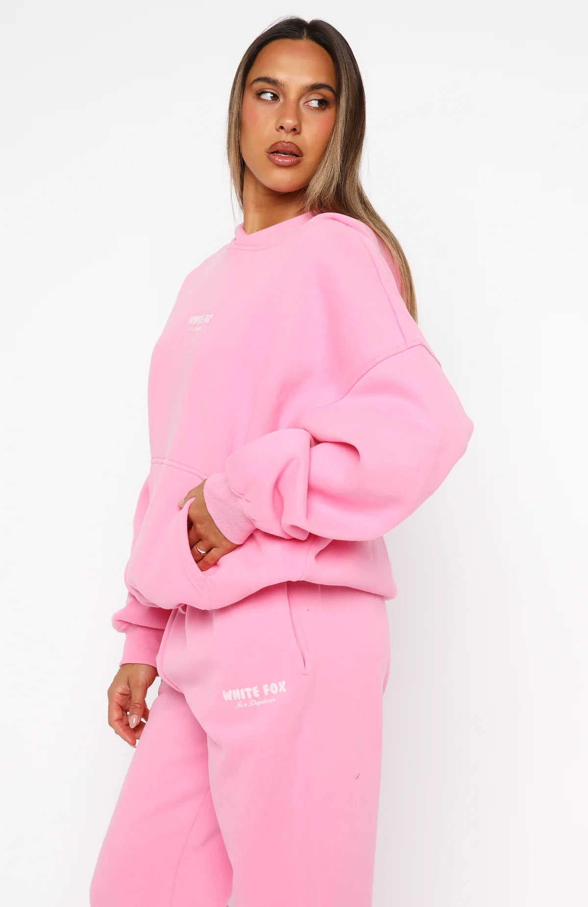Daydreamers Nadia Oversized Hoodie Bubblegum - Image 4