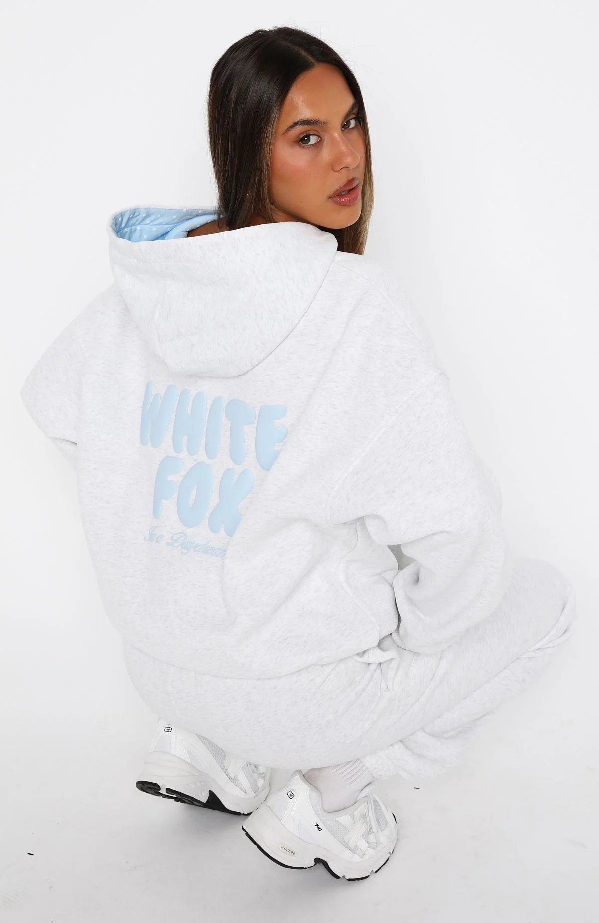 Daydreamers Nadia Oversized Hoodie Grey Marle - Image 4