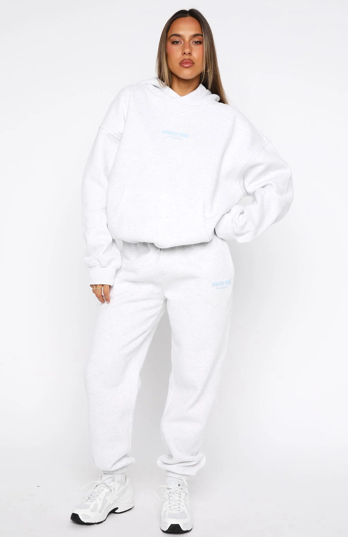 Daydreamers Nadia Oversized Hoodie Grey Marle - Image 5