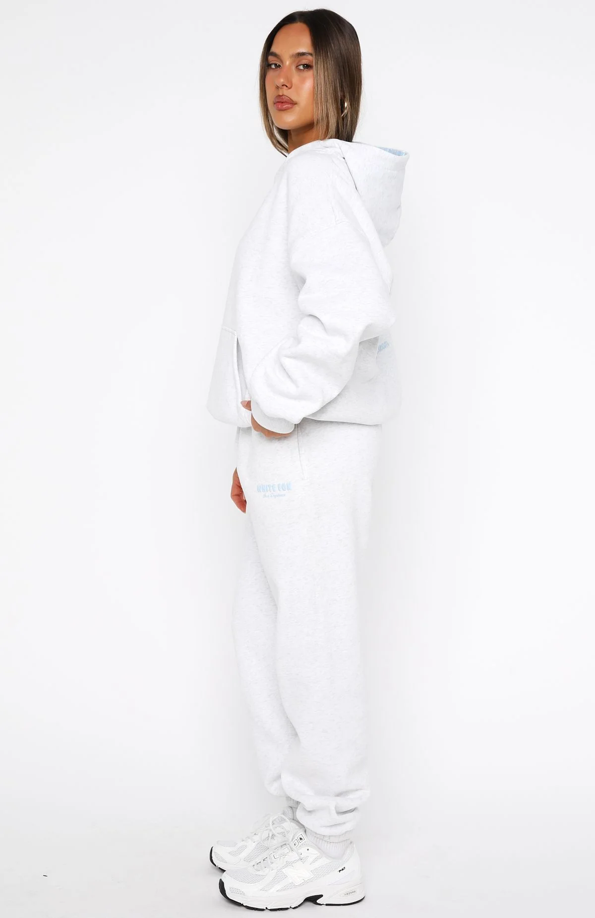 Daydreamers Nadia Sweatpants Grey Marle - Image 3