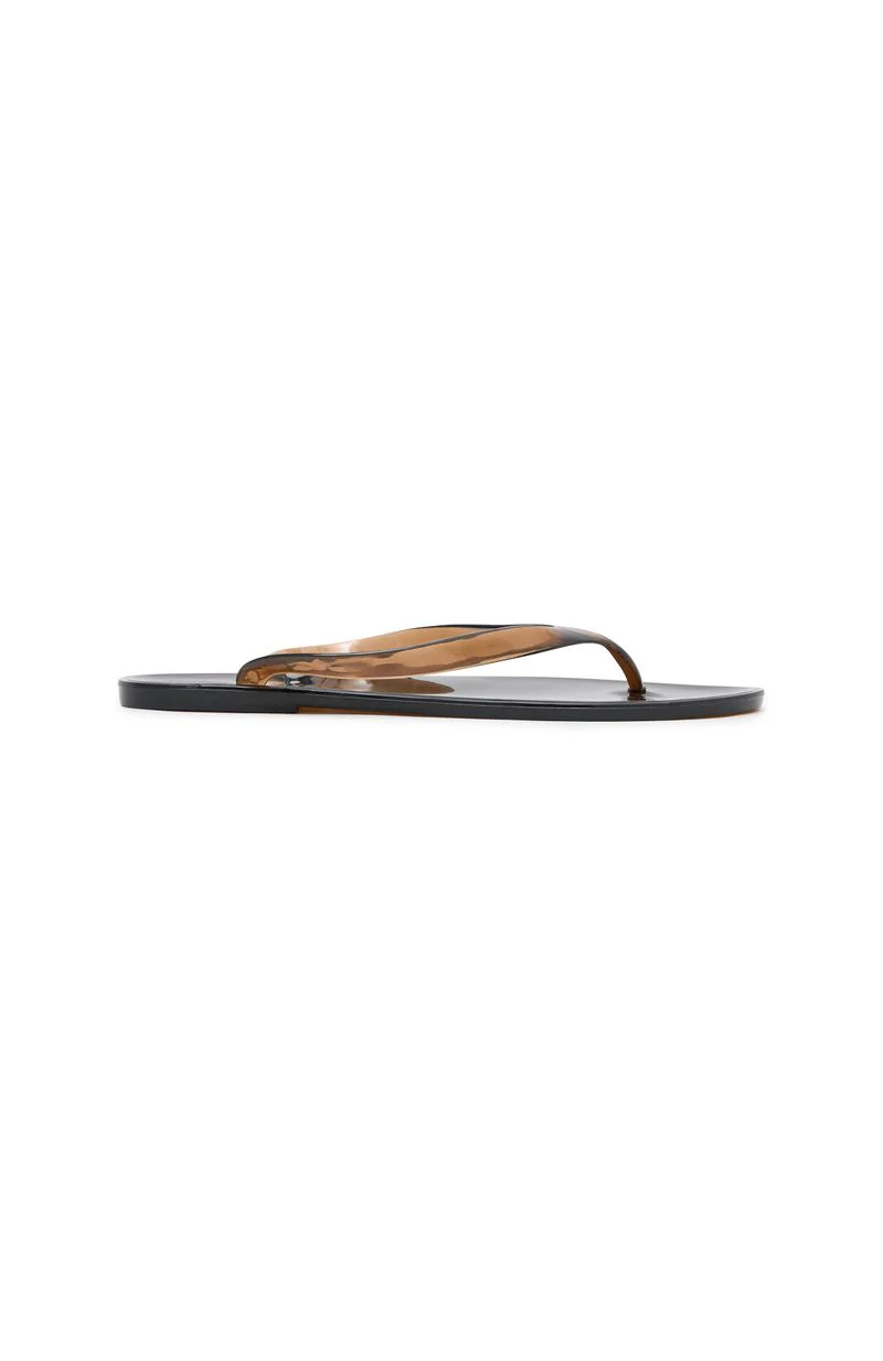 Dean Jelly Thong Sandals Chocolate - Image 6