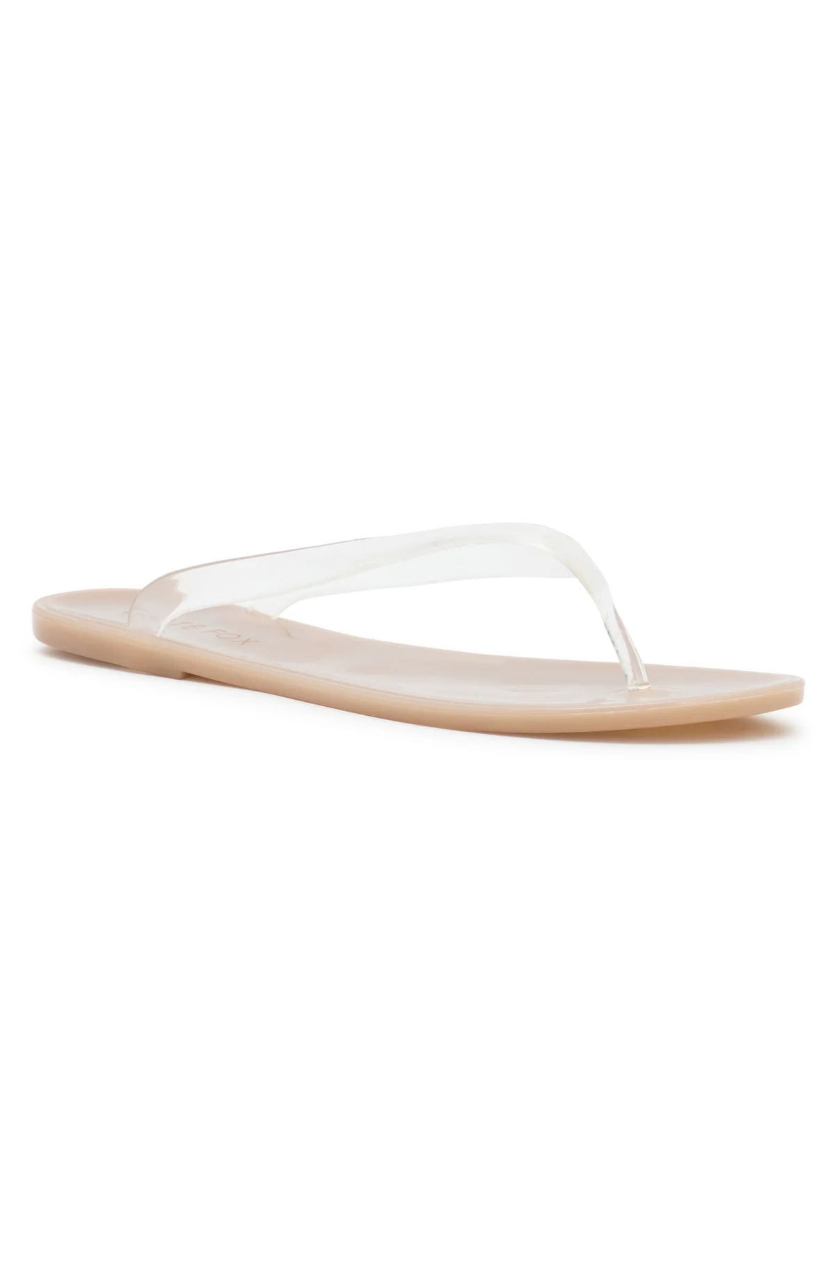 Dean Jelly Thong Sandals Light Taupe/Clear - Image 6