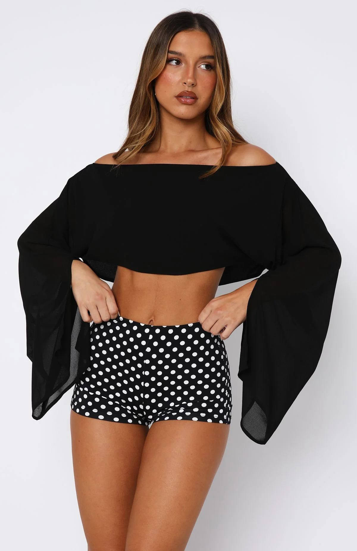 Desert Drifts Long Sleeve Top Black - Image 2