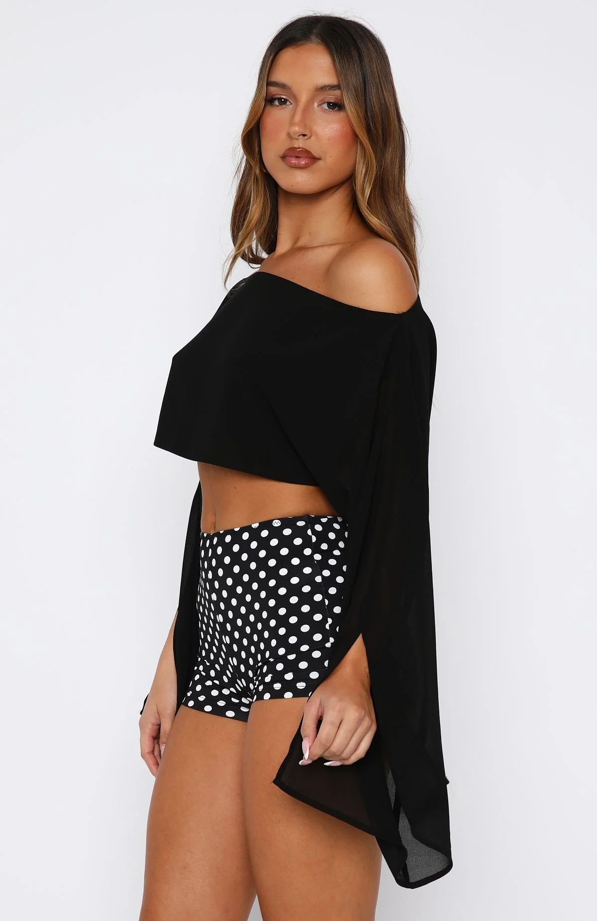 Desert Drifts Long Sleeve Top Black - Image 3