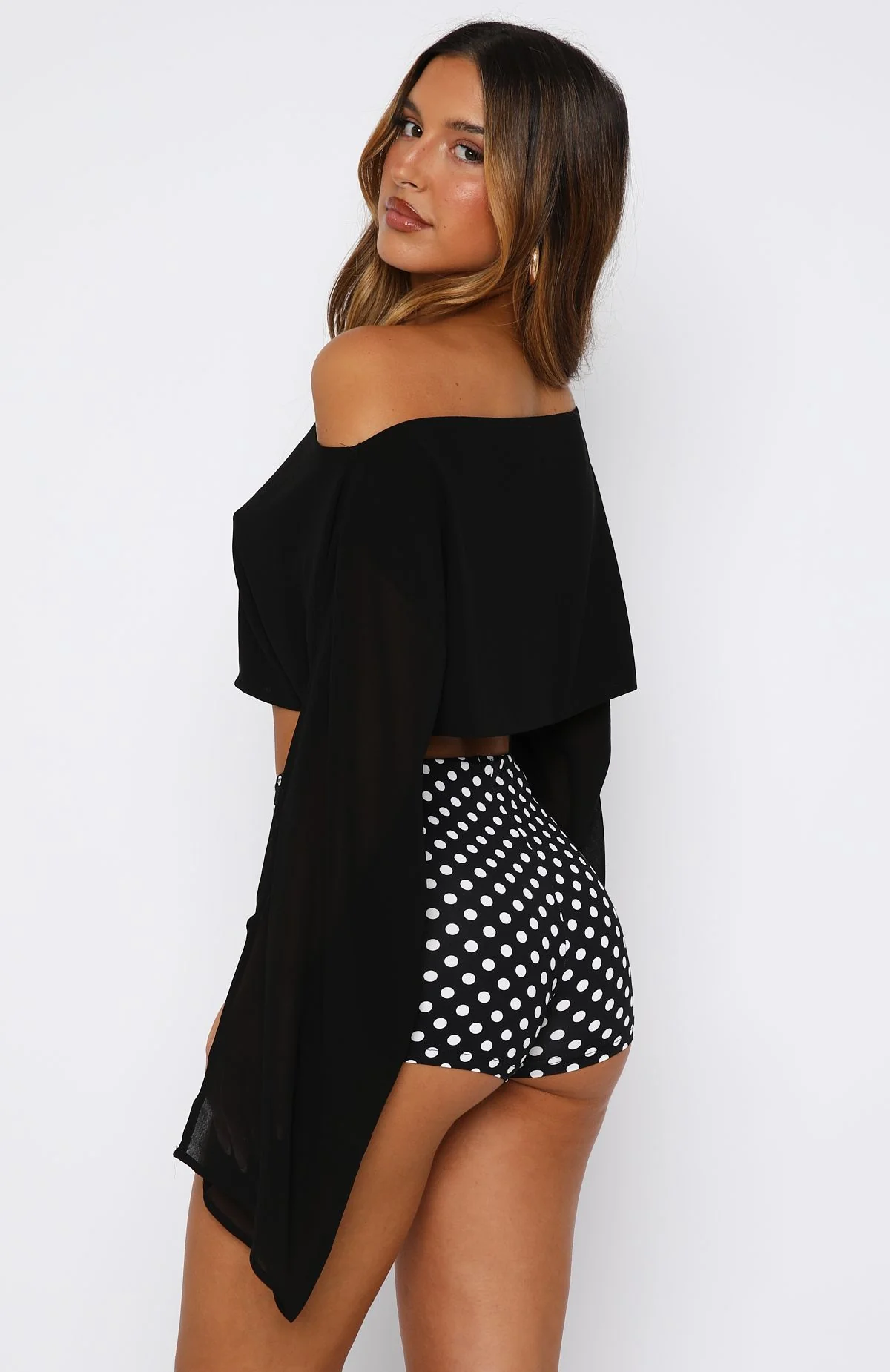Desert Drifts Long Sleeve Top Black - Image 4