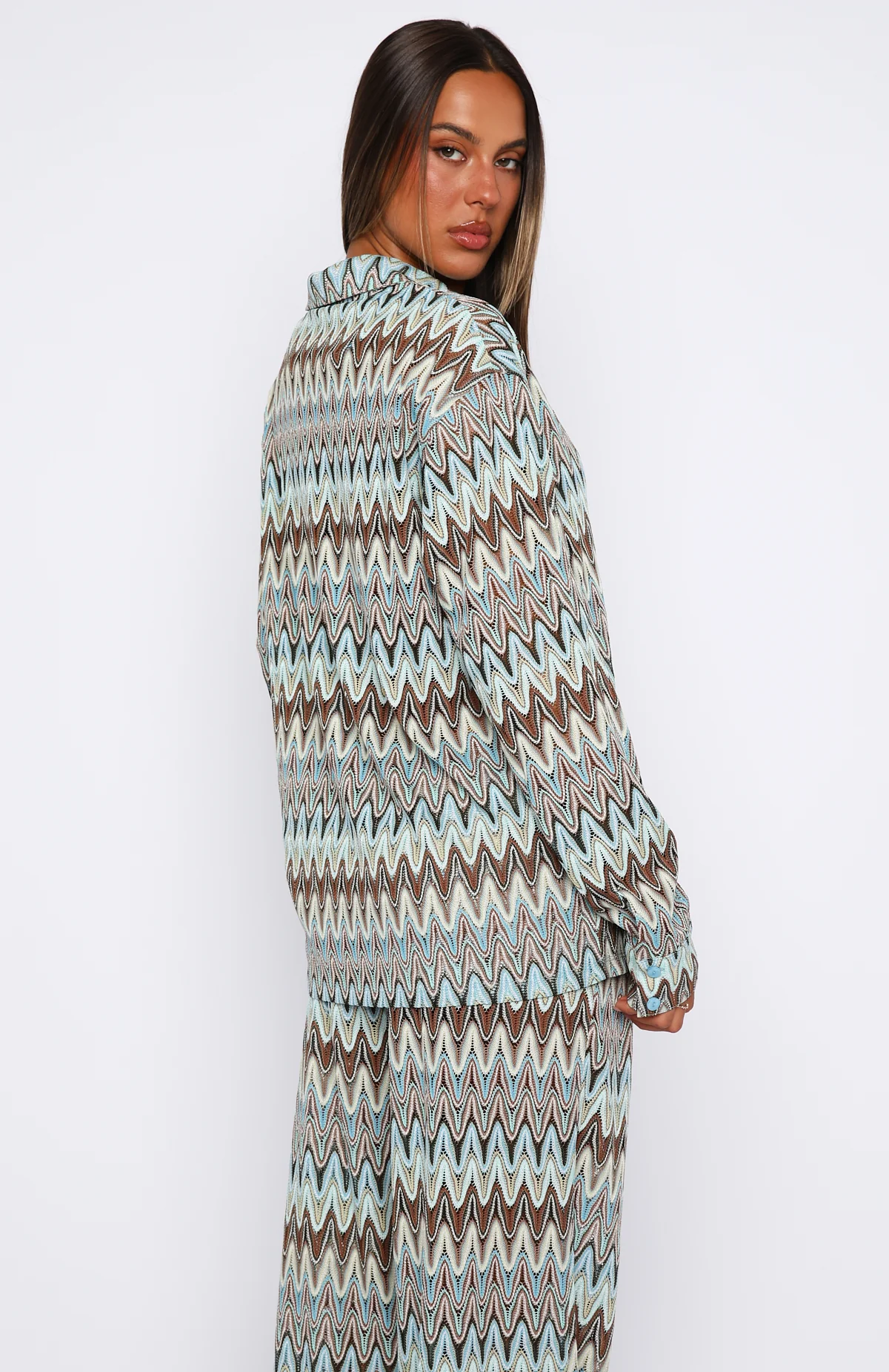 Doll Behaviour Long Sleeve Shirt Ocean Waves - Image 4