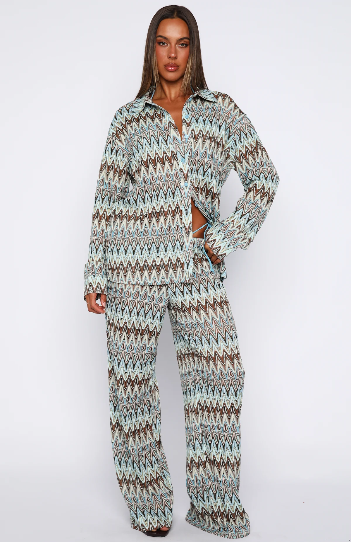 Doll Behaviour Long Sleeve Shirt Ocean Waves - Image 5