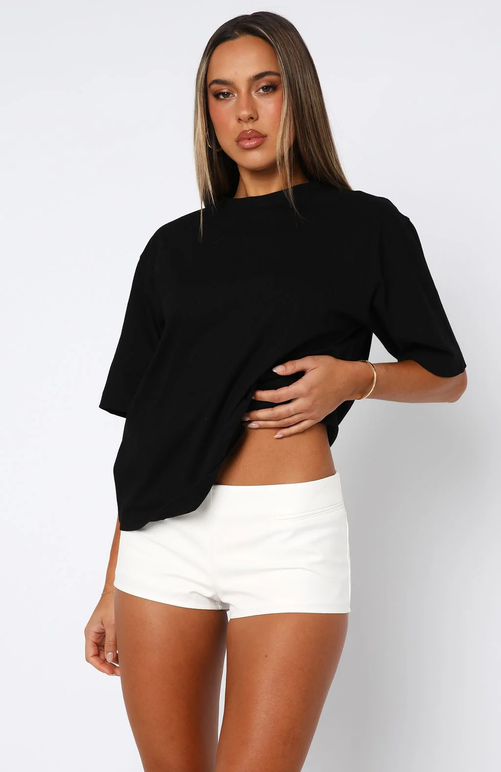 Don't Save Her Low Rise Shorts White - Image 2