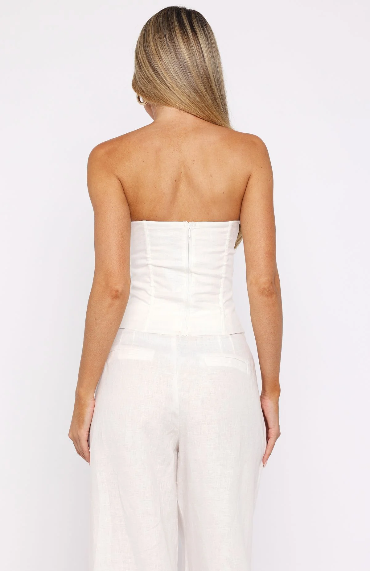 Downtown Pulse Strapless Bustier White - Image 4
