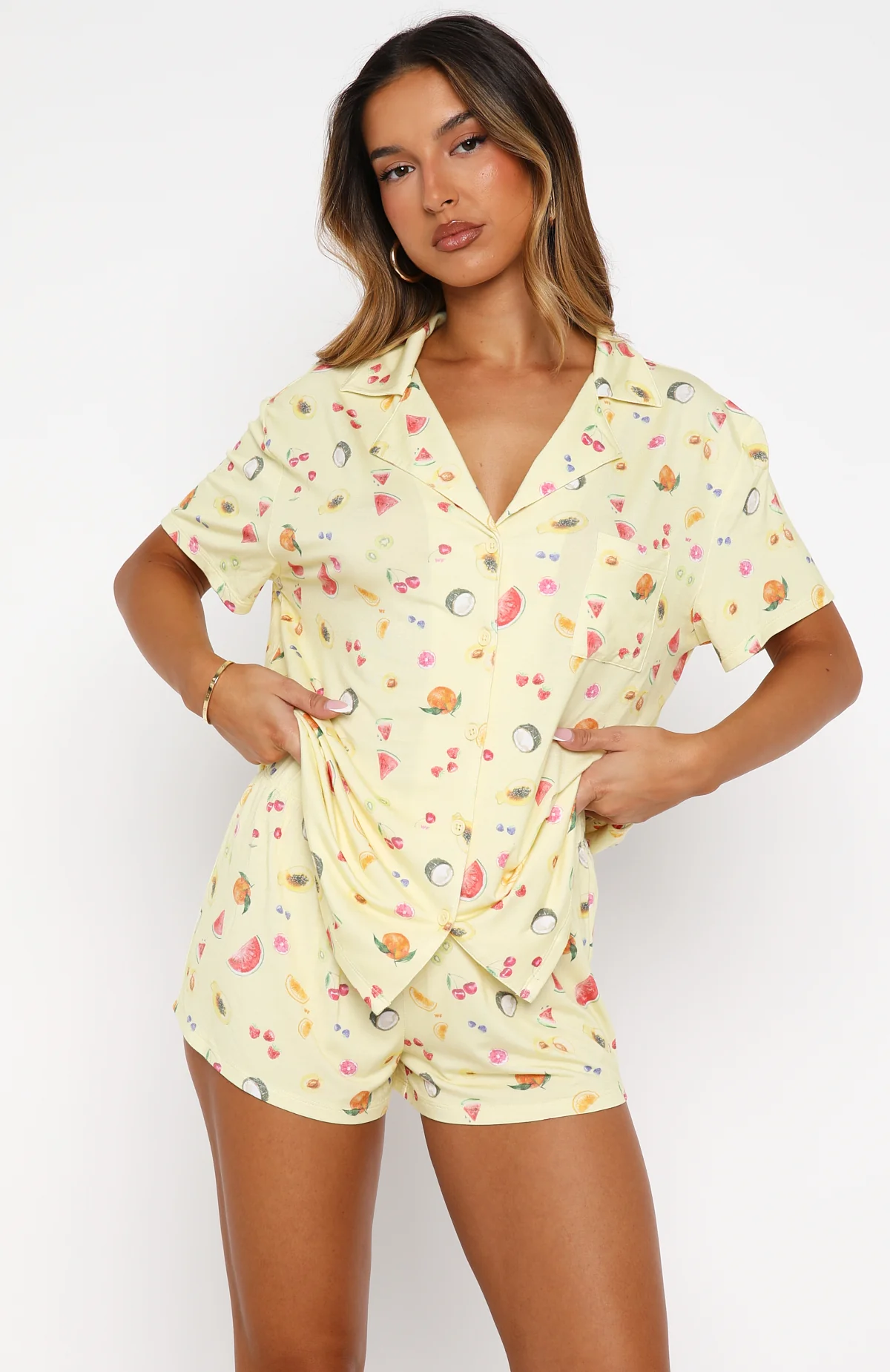 Dreamscape Printed Pyjama Set Fruit Salad - Image 2