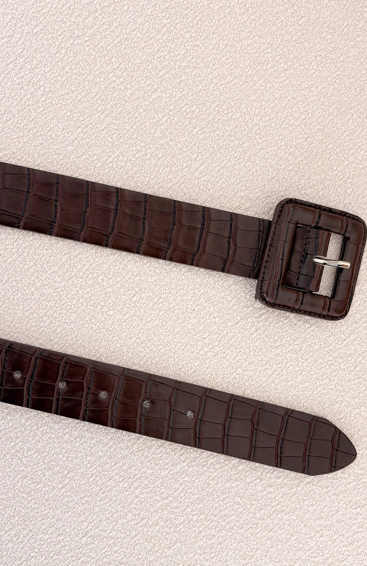 Eloise Belt Chocolate Croc - Image 2