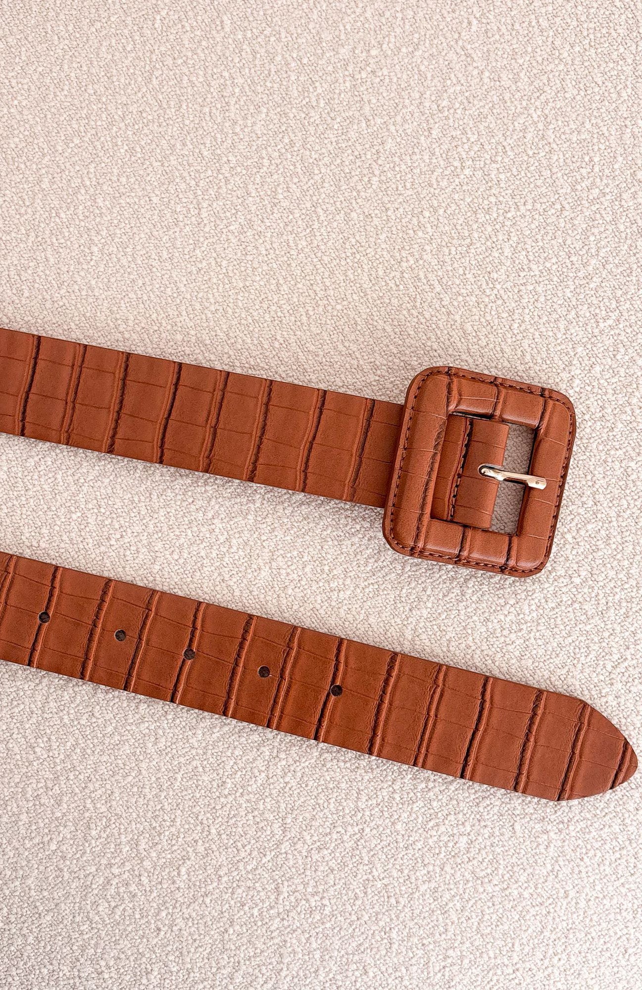 Eloise Belt Tan Croc - Image 2